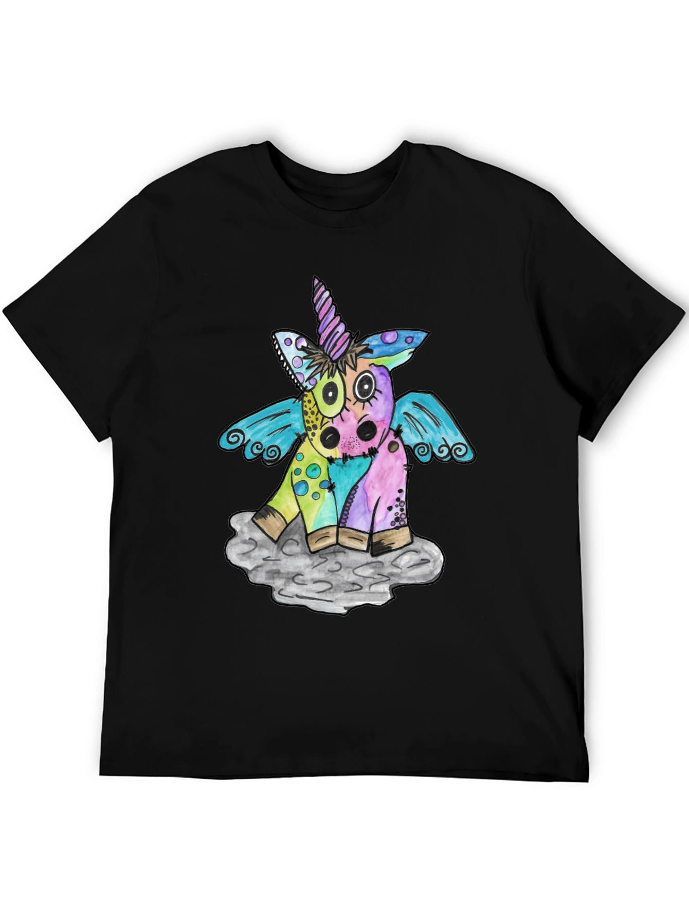 Quirky Unicorn Graphic Tee - Unisex