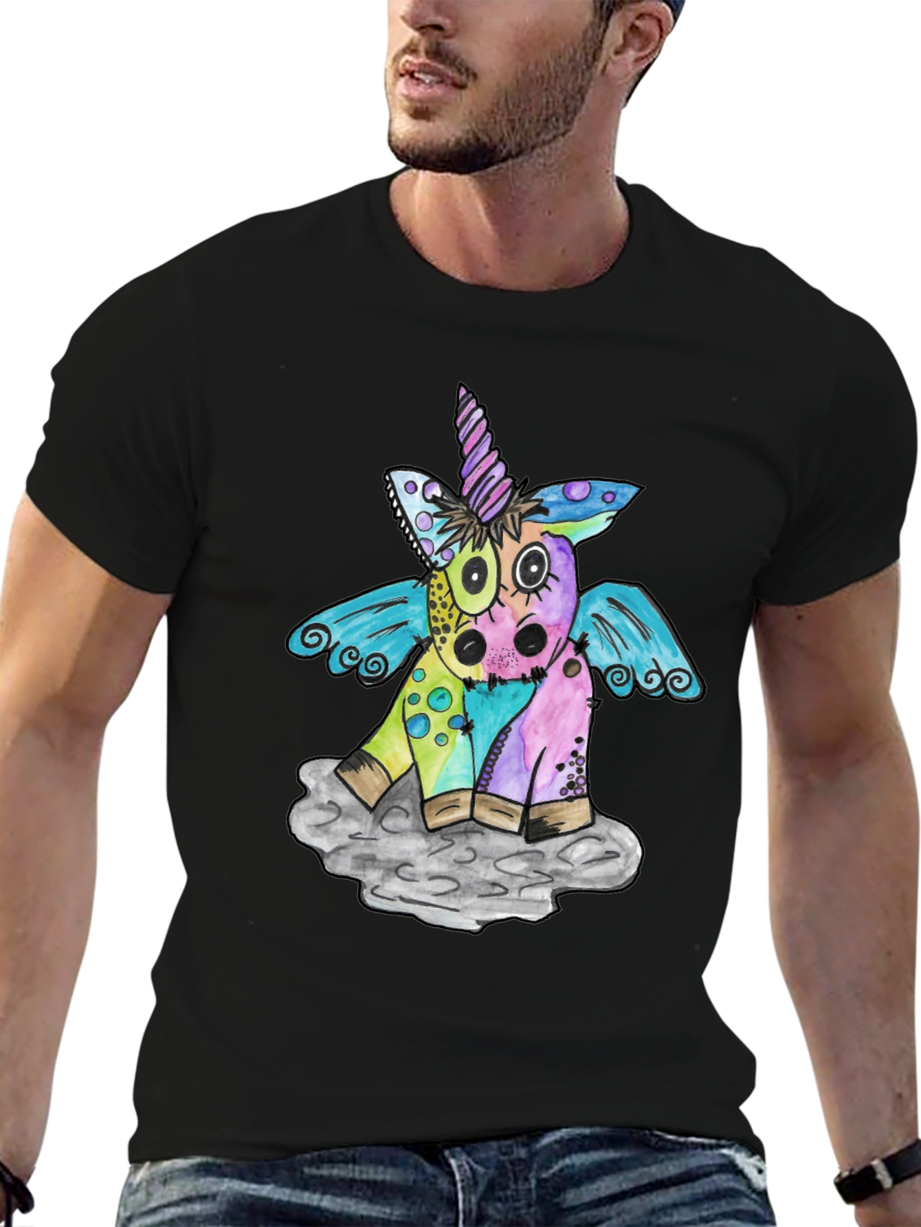 Quirky Unicorn Graphic Tee - Unisex