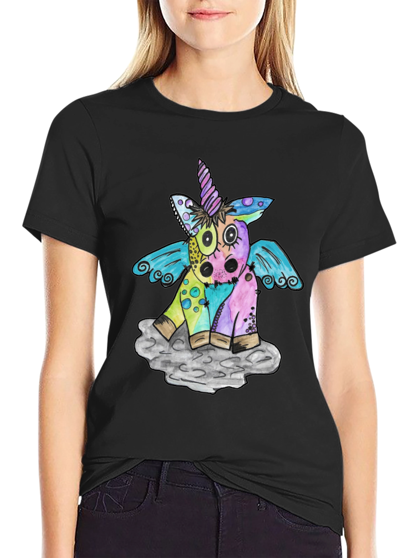 Quirky Unicorn Graphic Tee - Unisex