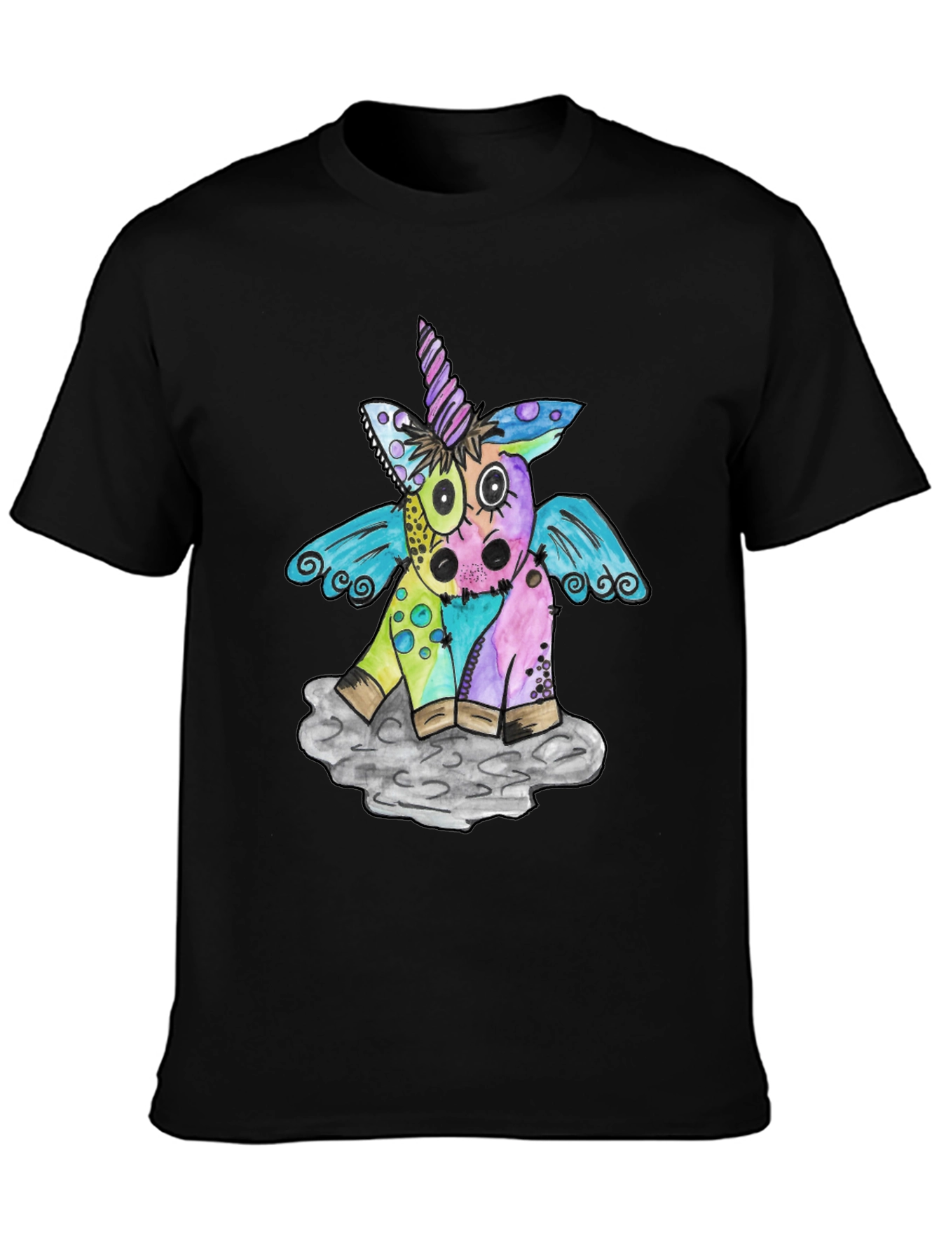 Quirky Unicorn Graphic Tee - Unisex