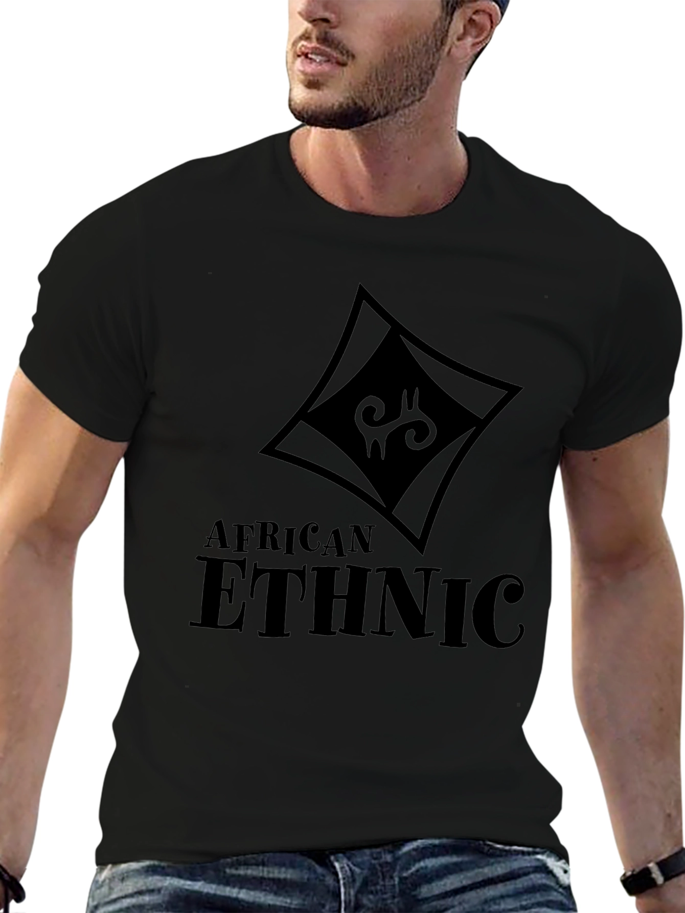 African Ethnic Graphic Tee - Menswear
