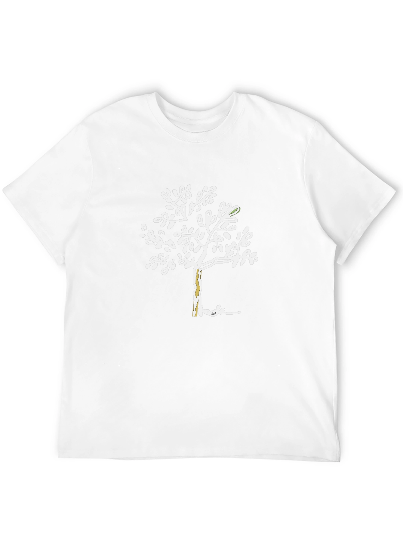 Unique Tree Graphic Black T-Shirt