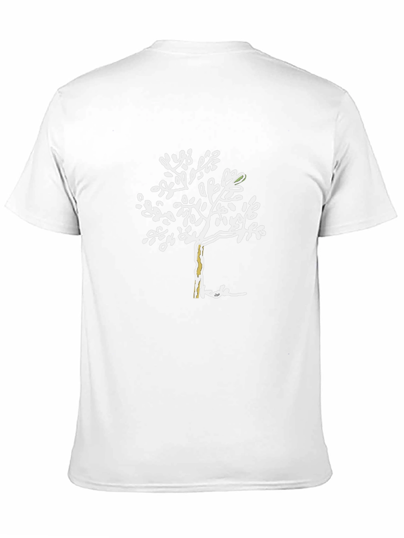Unique Tree Graphic Black T-Shirt