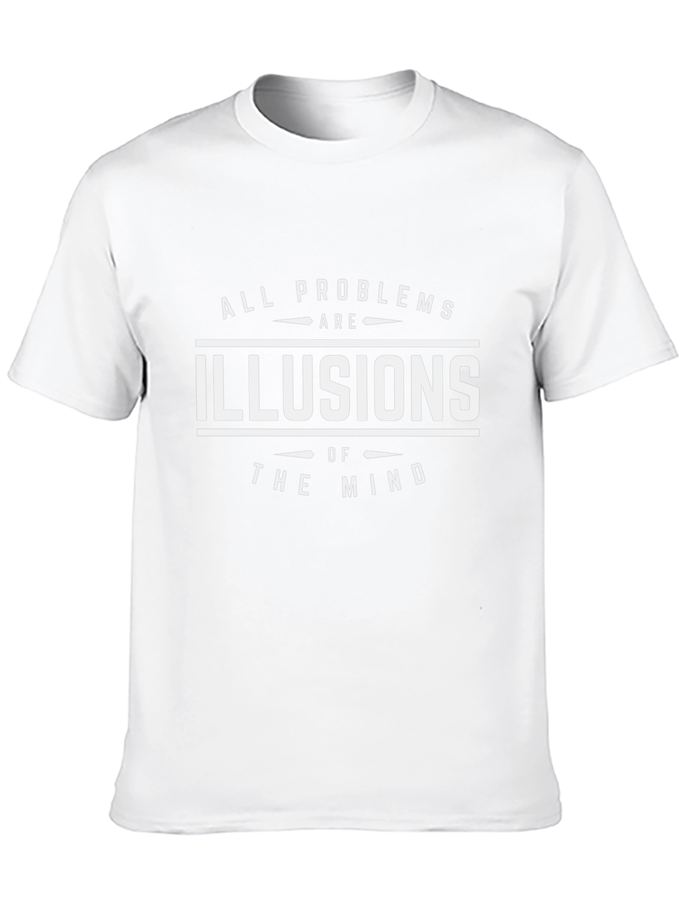 All Problems Are Illusions of the Mind Black T-Shirt