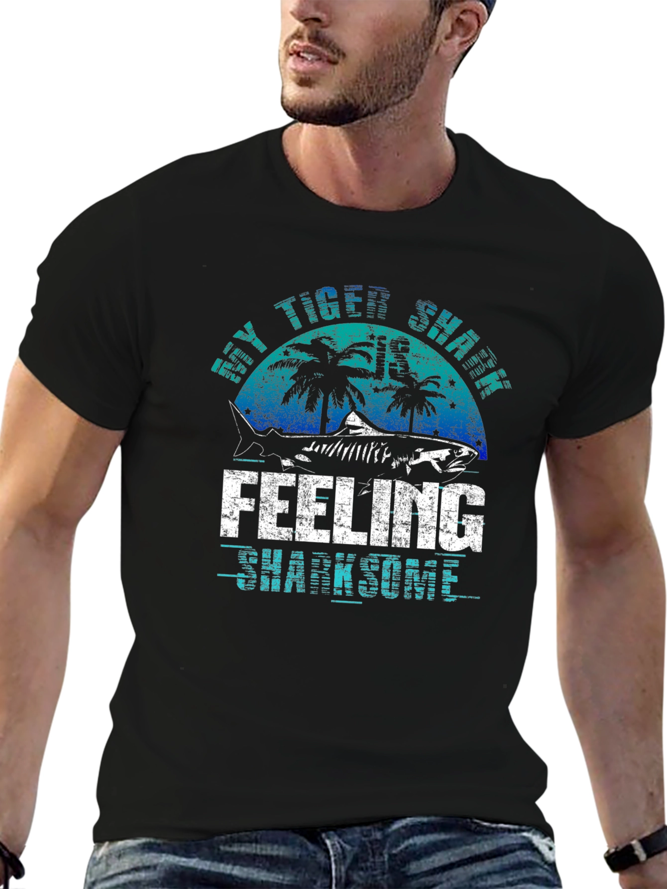 Tiger Shark Feeling Sharksome Graphic Tee
