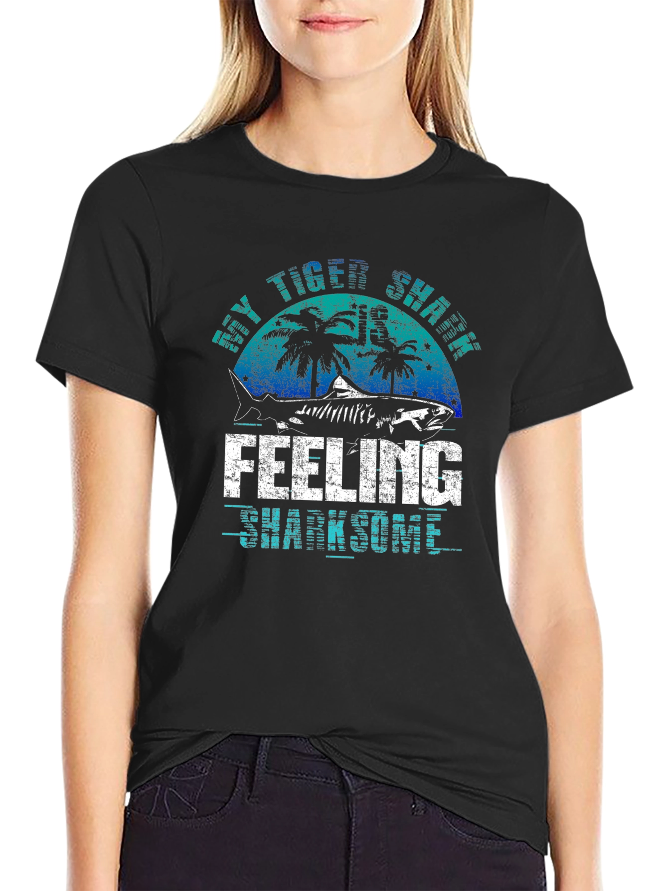 Tiger Shark Feeling Sharksome Graphic Tee