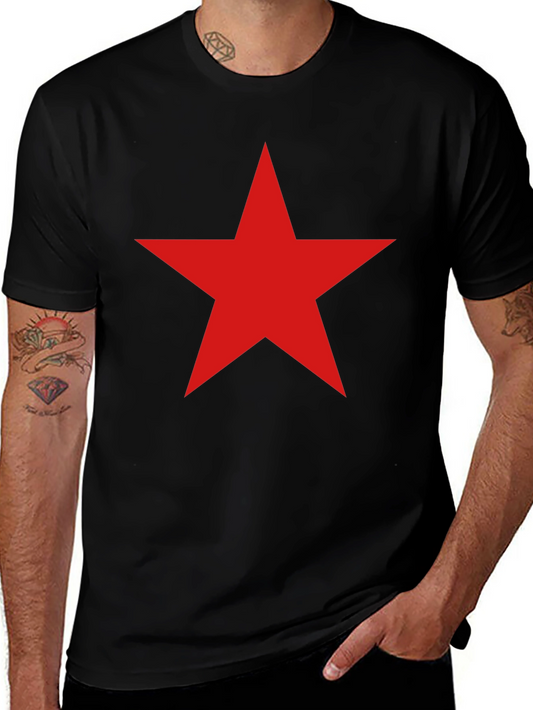 Red Star Graphic Tee - Mens Black T-Shirt