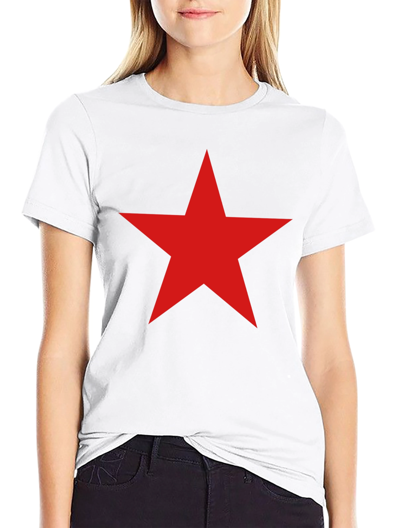 Red Star Graphic Tee - Mens Black T-Shirt