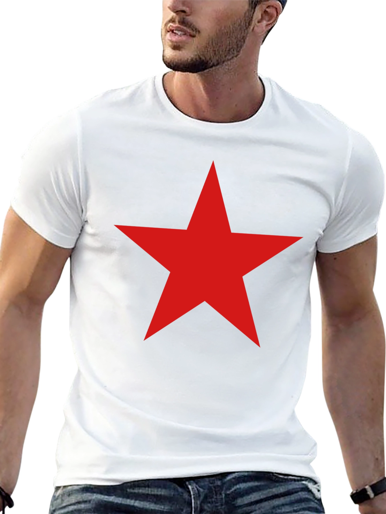 Red Star Graphic Tee - Mens Black T-Shirt