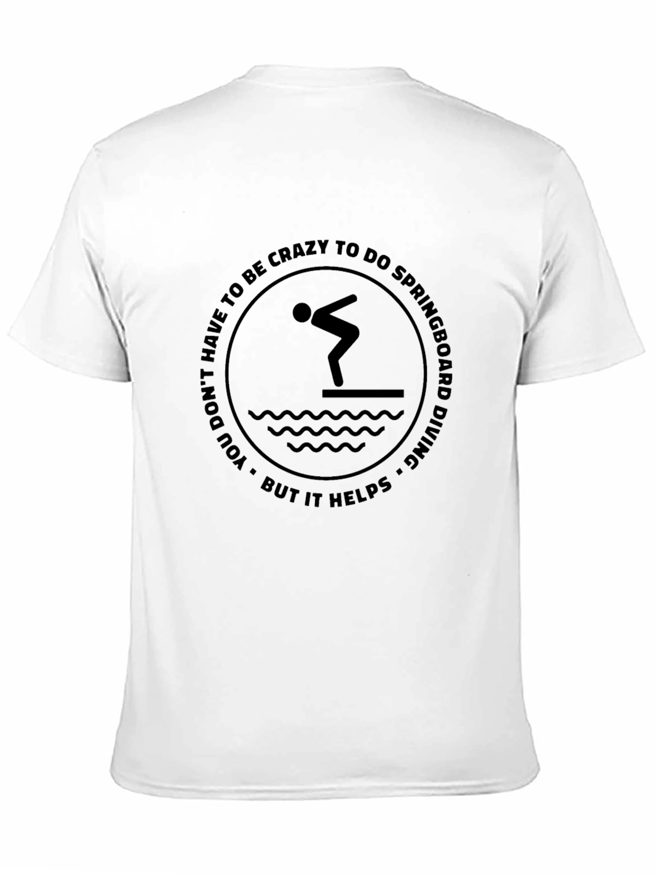 Springboard Diving Graphic Tee - Crazy Helps!