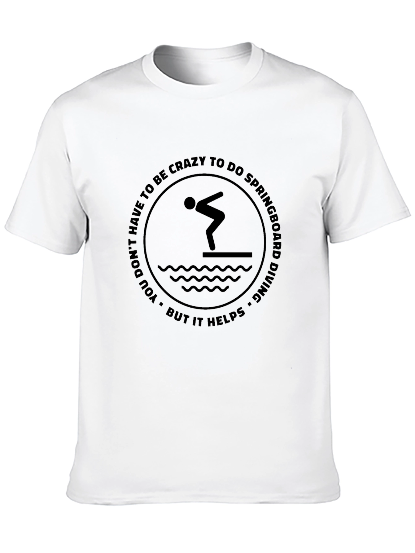 Springboard Diving Graphic Tee - Crazy Helps!