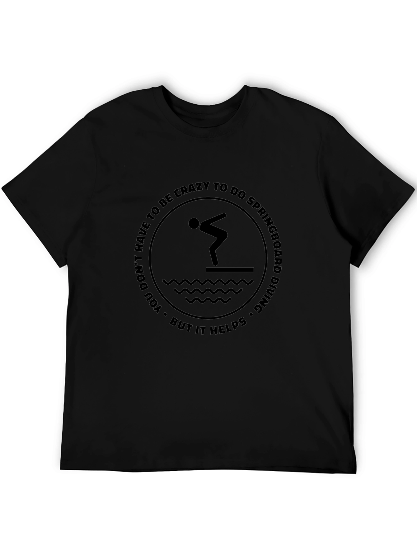 Springboard Diving Graphic Tee - Crazy Helps!