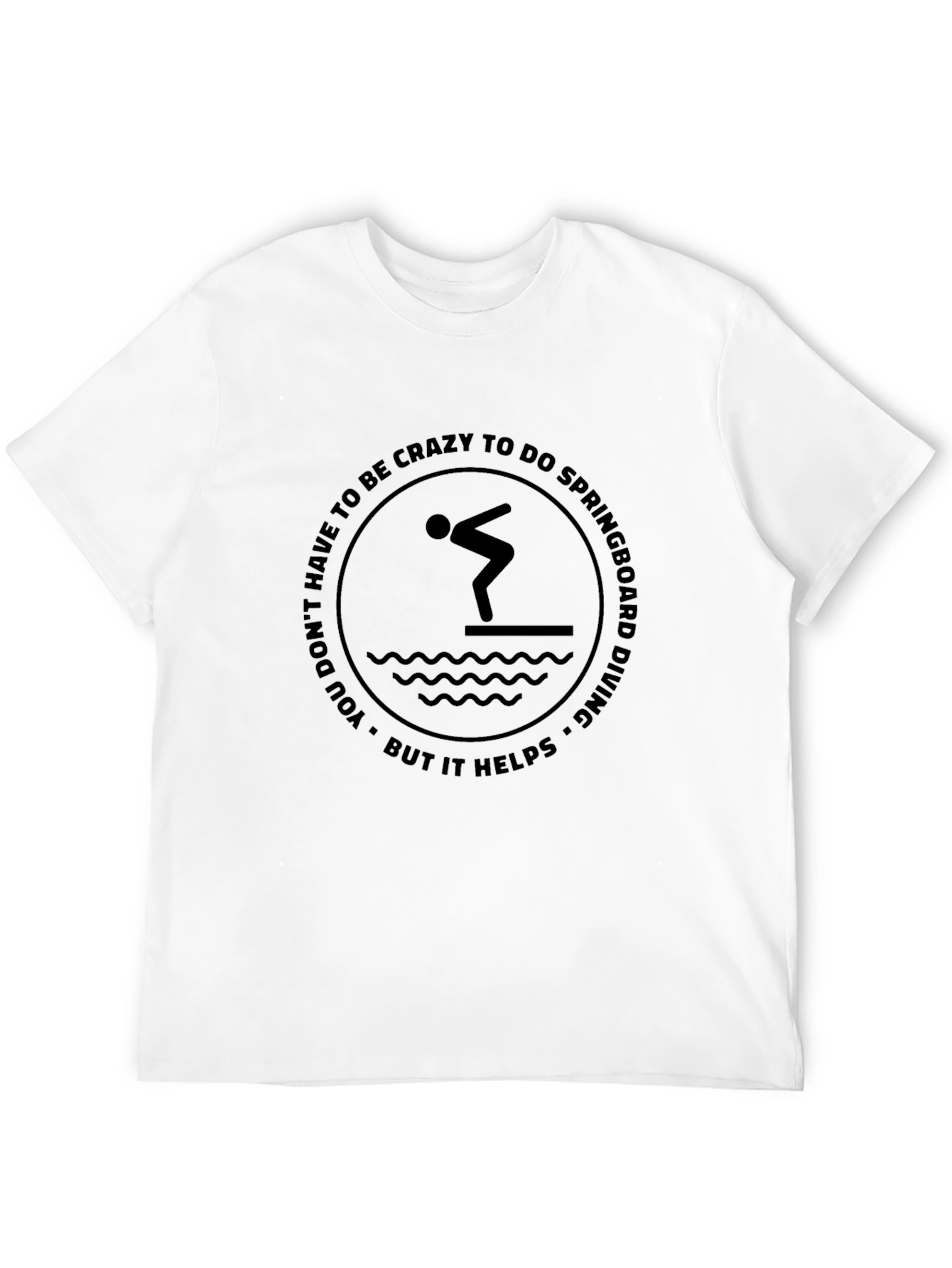 Springboard Diving Graphic Tee - Crazy Helps!