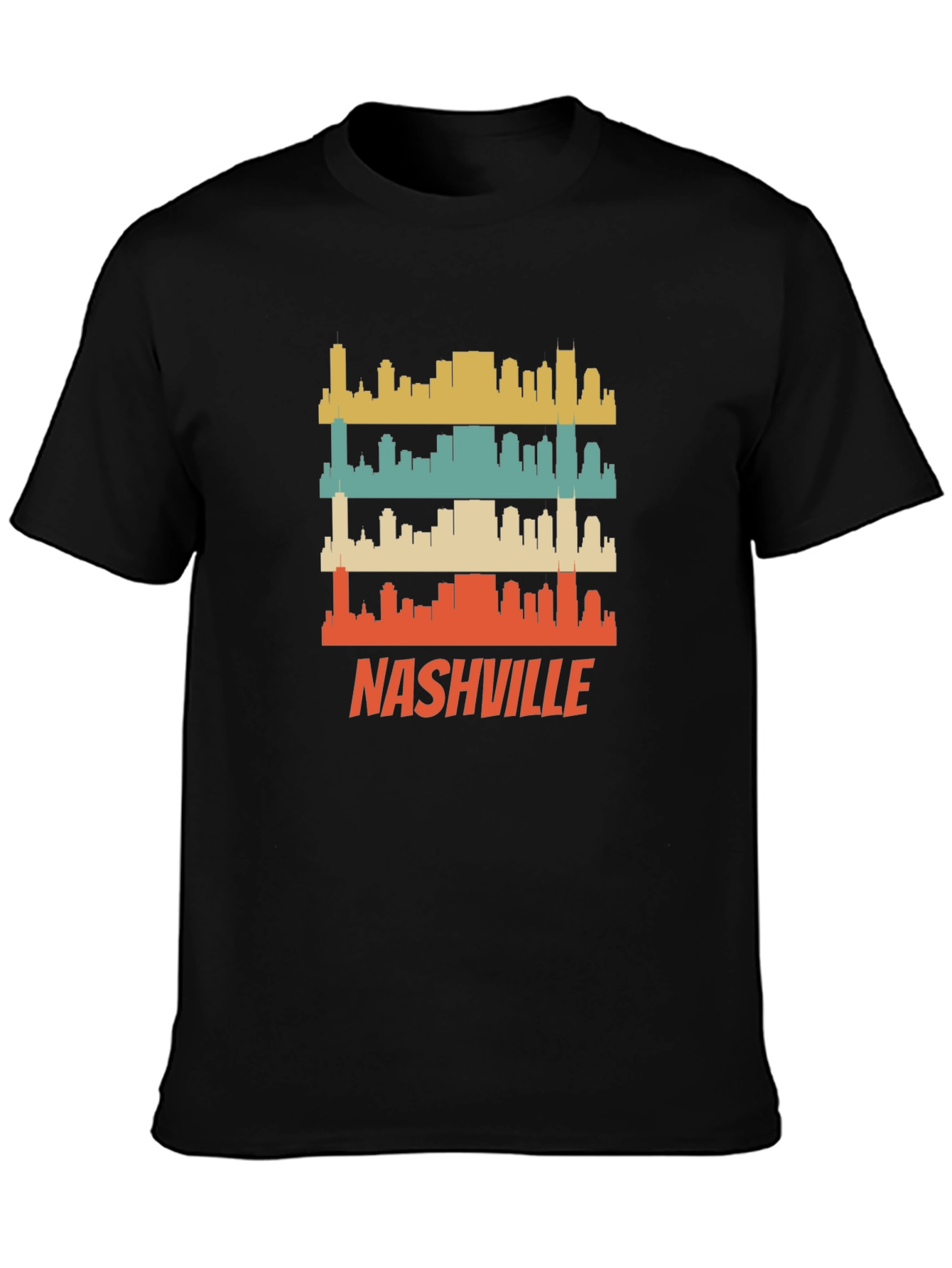 Retro Nashville Skyline T-Shirt