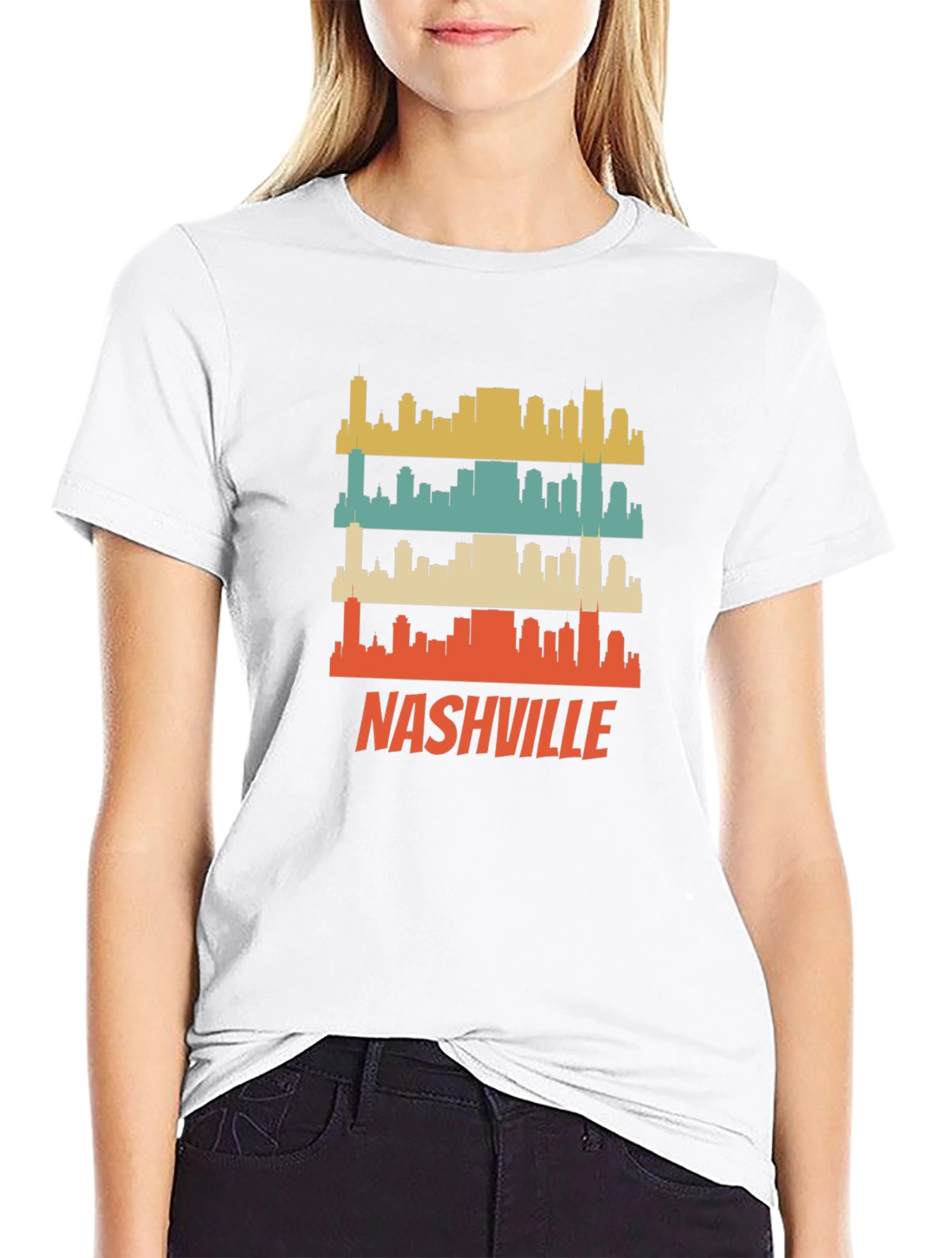 Retro Nashville Skyline T-Shirt