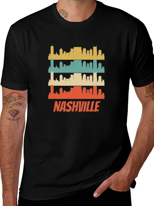 Retro Nashville Skyline T-Shirt