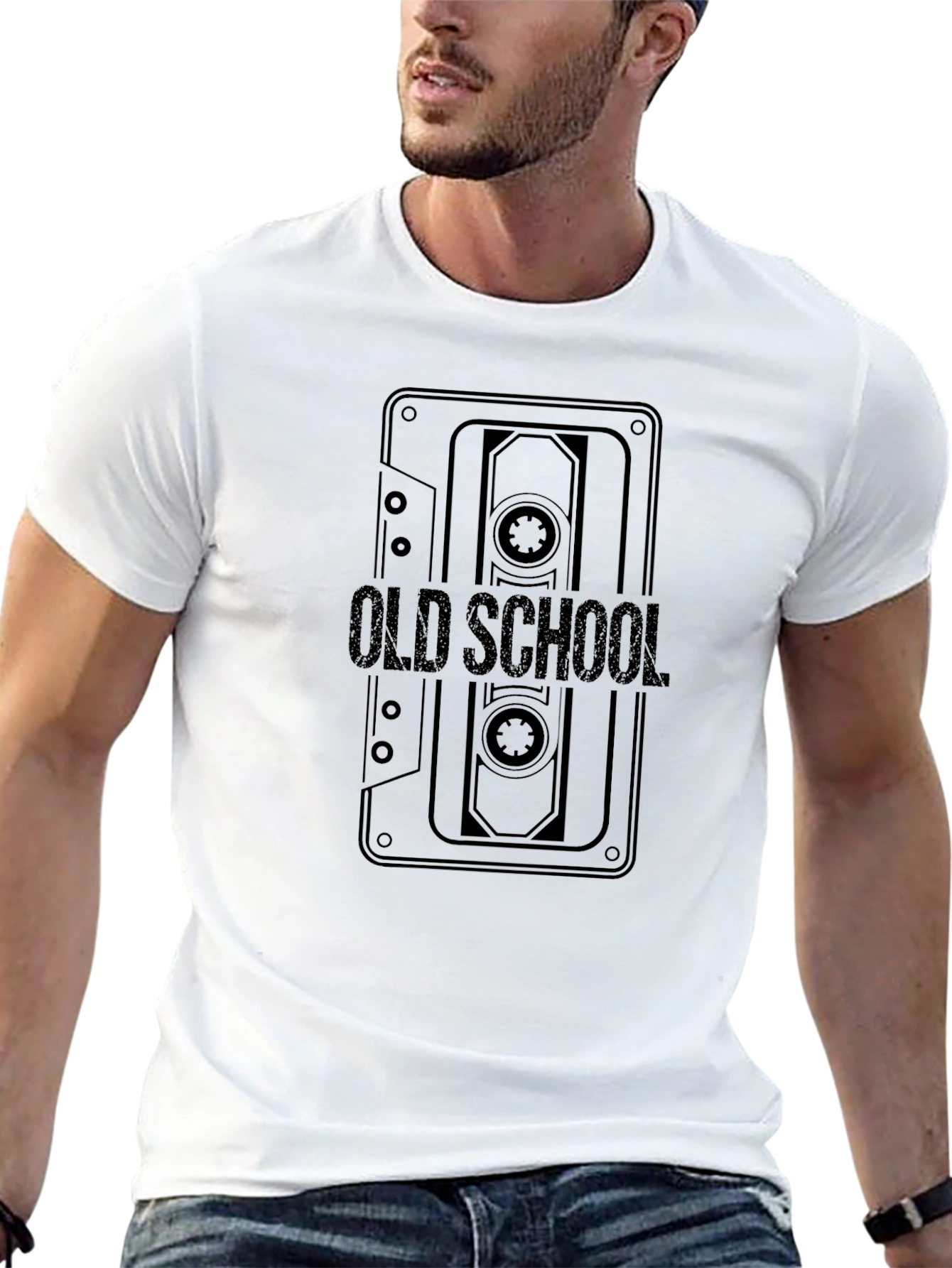 Retro Old School Cassette Tape Graphic T-Shirt