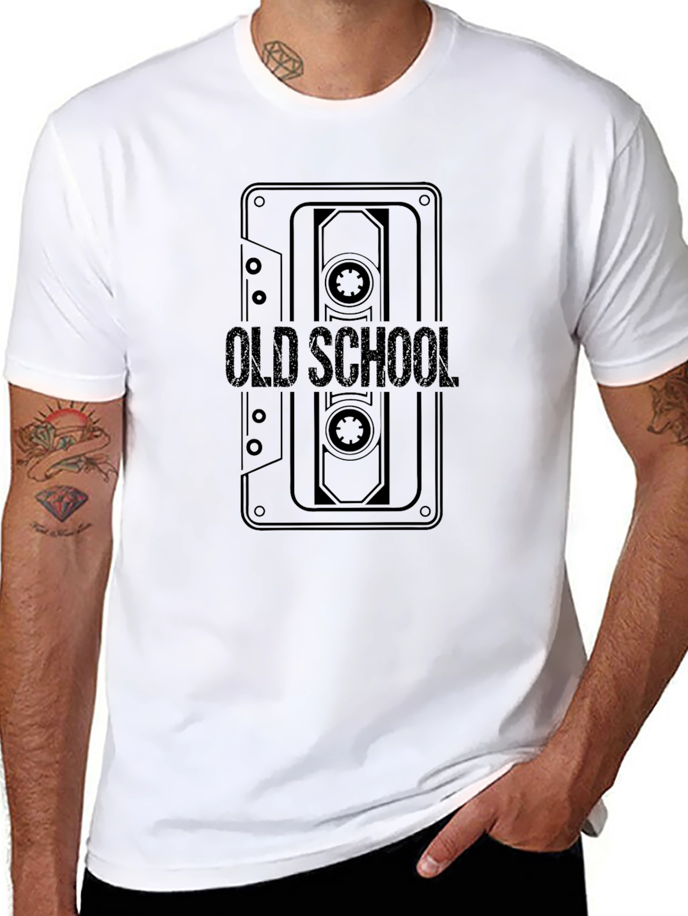 Retro Old School Cassette Tape Graphic T-Shirt