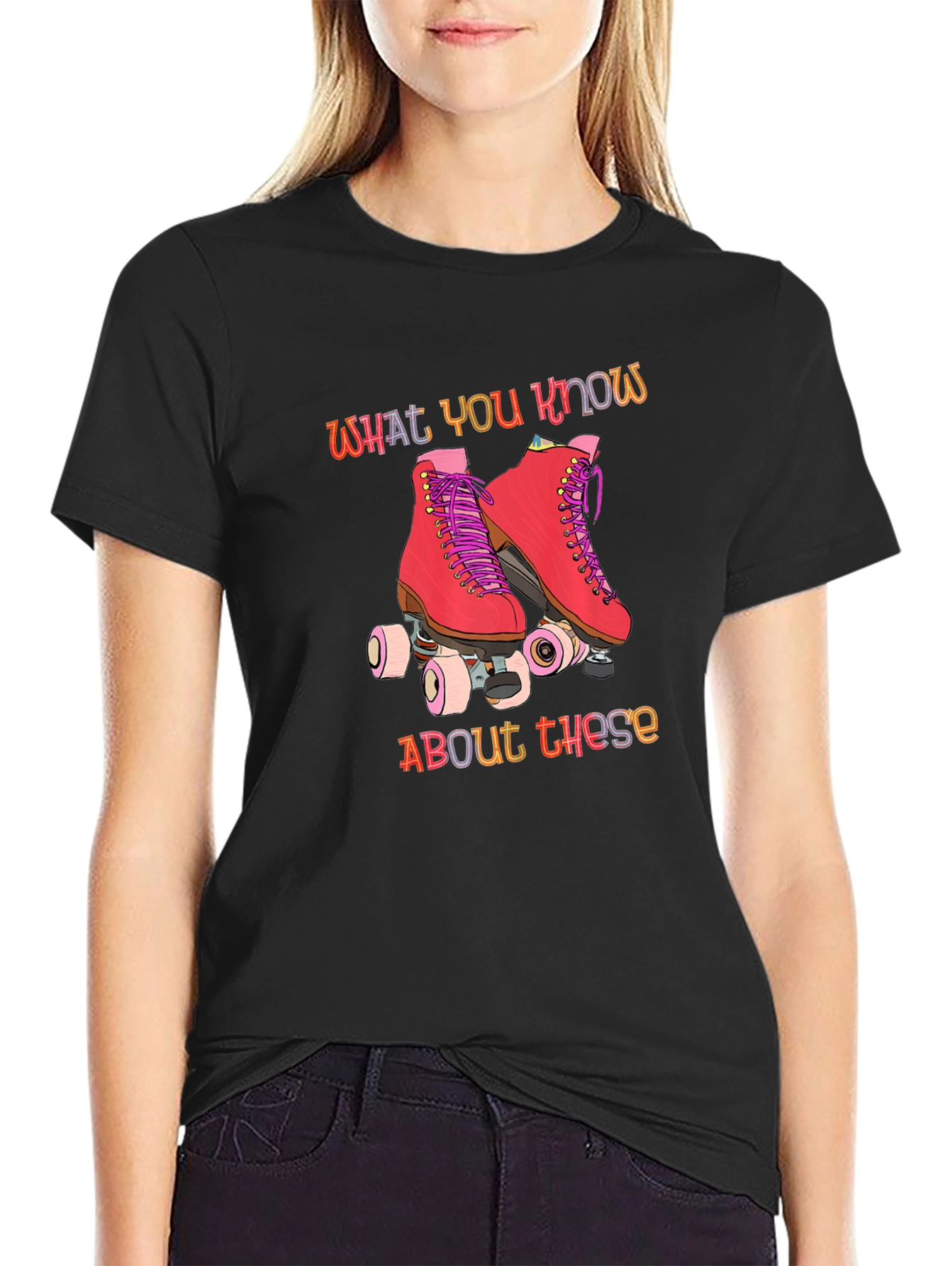 Retro Roller Skate Graphic T-Shirt