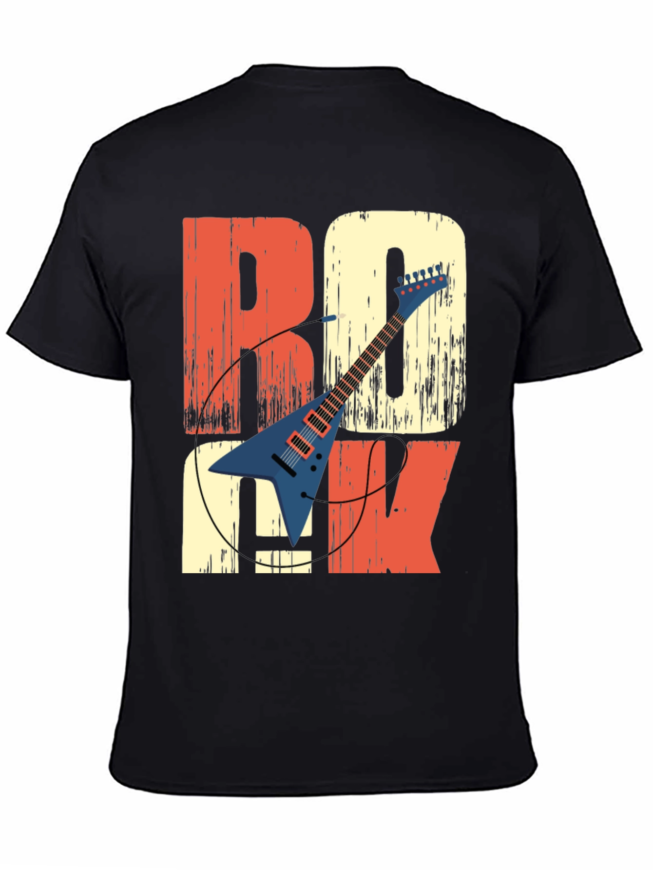 Retro Rock Guitar T-Shirt