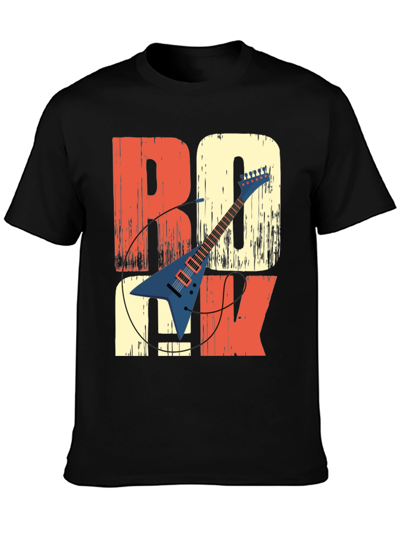 Retro Rock Guitar T-Shirt