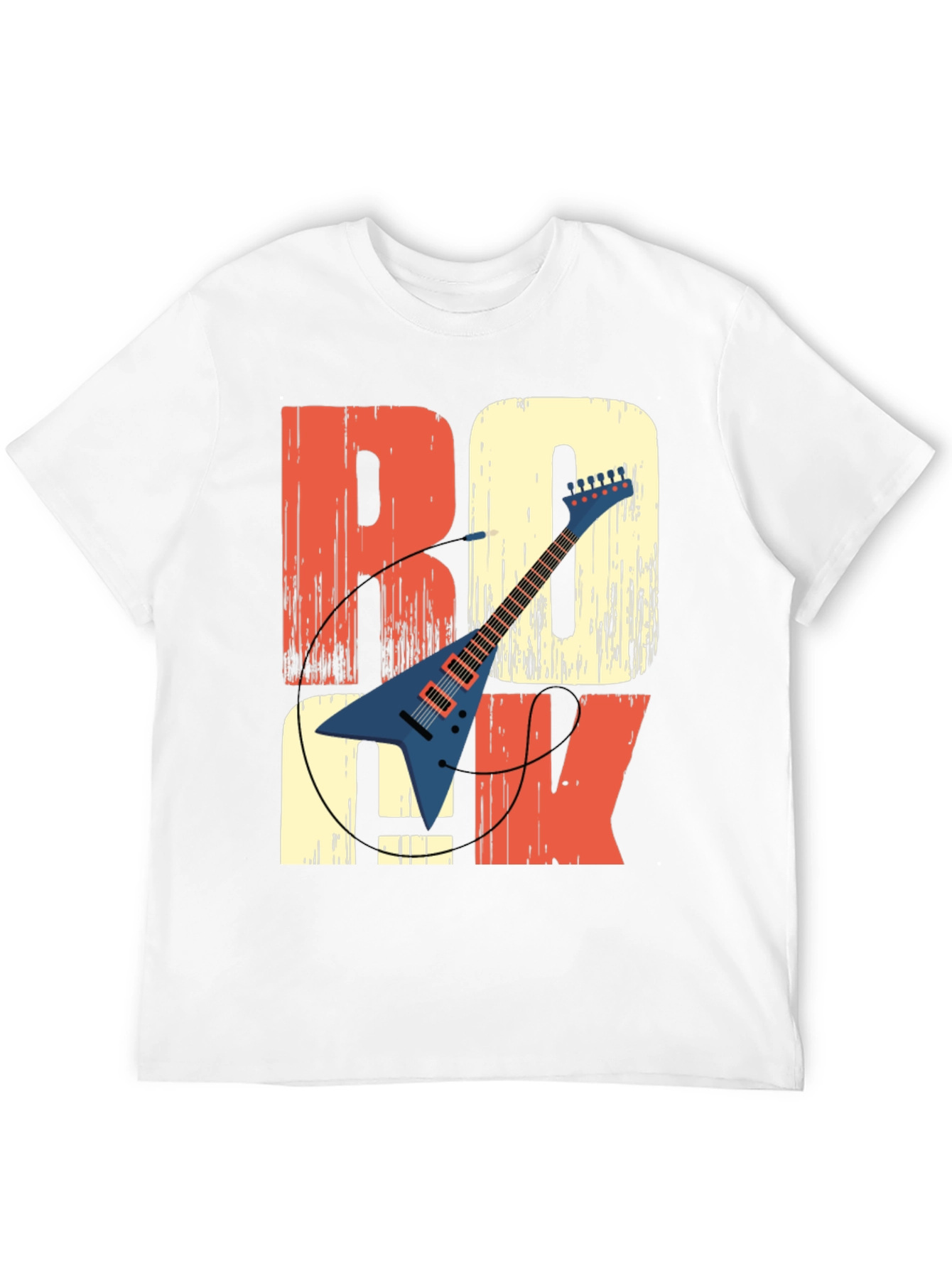 Retro Rock Guitar T-Shirt