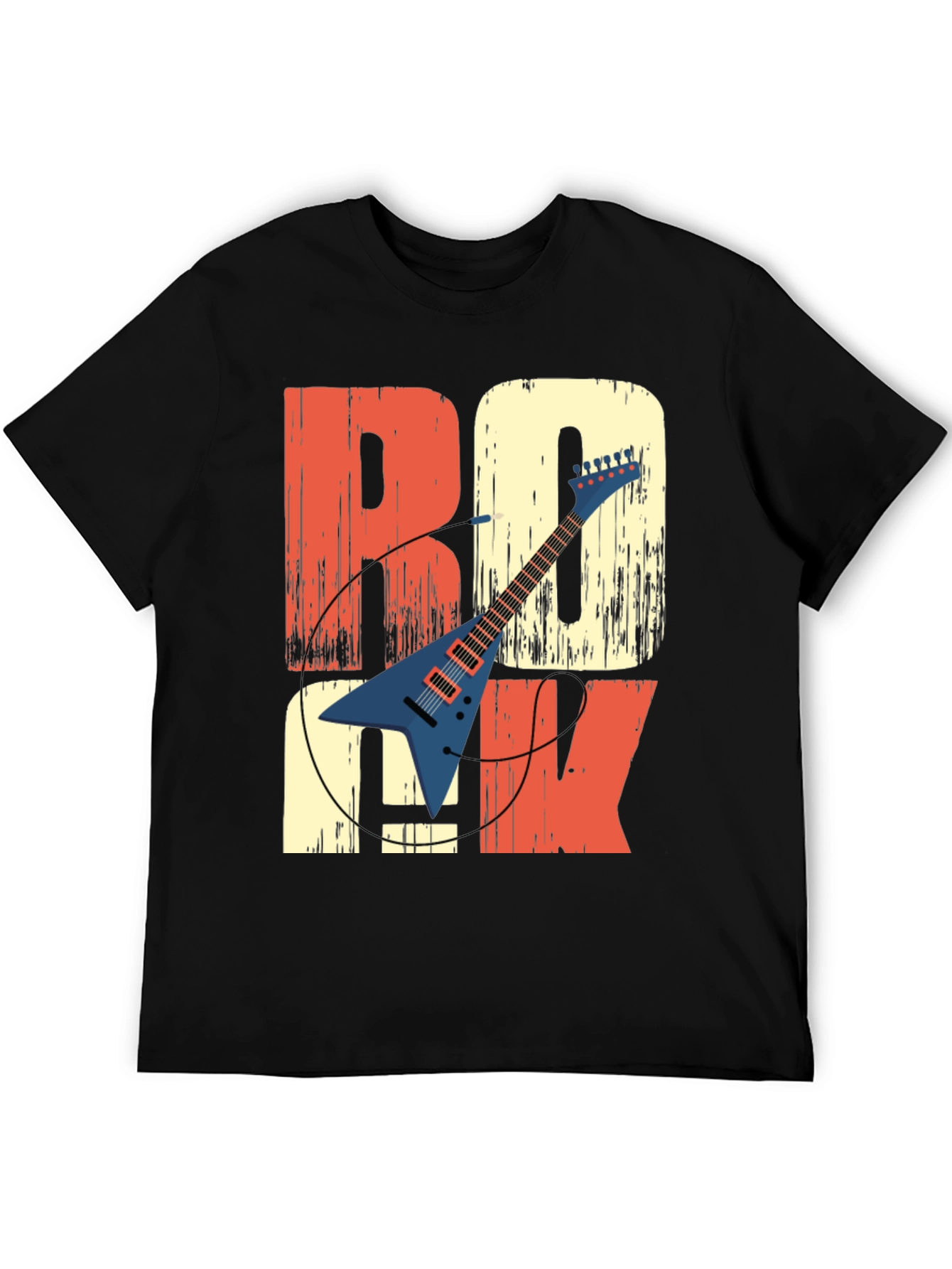 Retro Rock Guitar T-Shirt