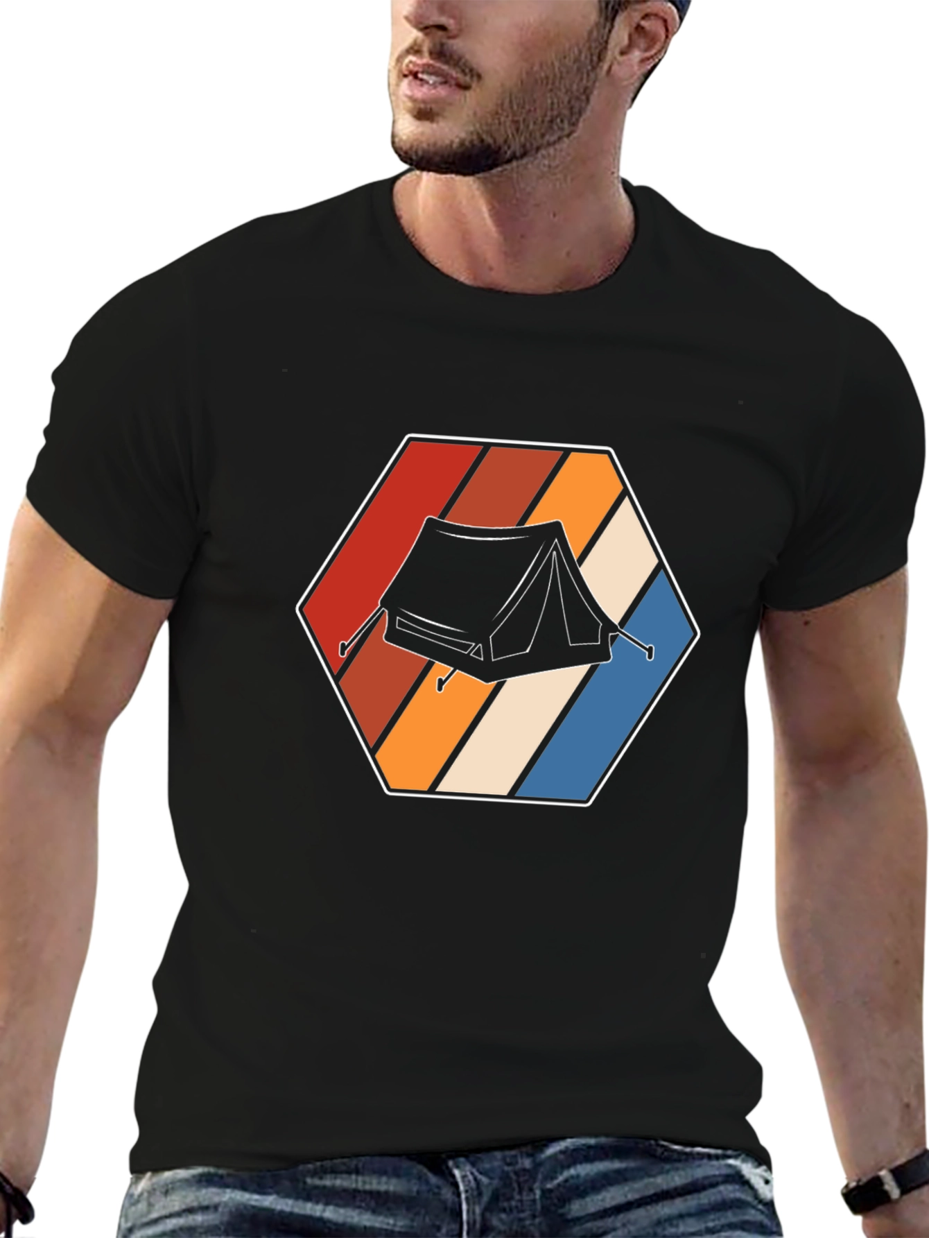 Retro Camping Tent T-Shirt