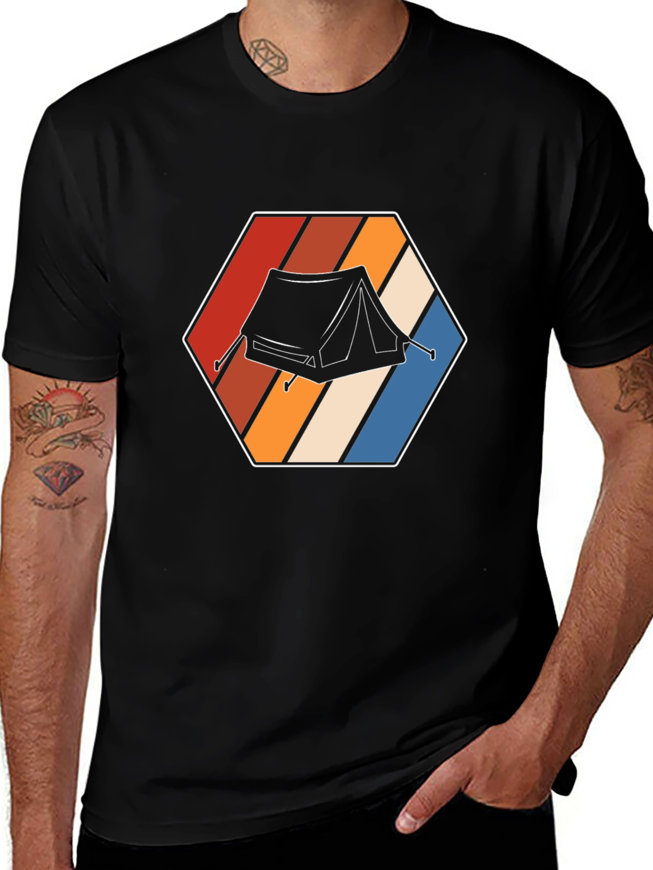 Retro Camping Tent T-Shirt