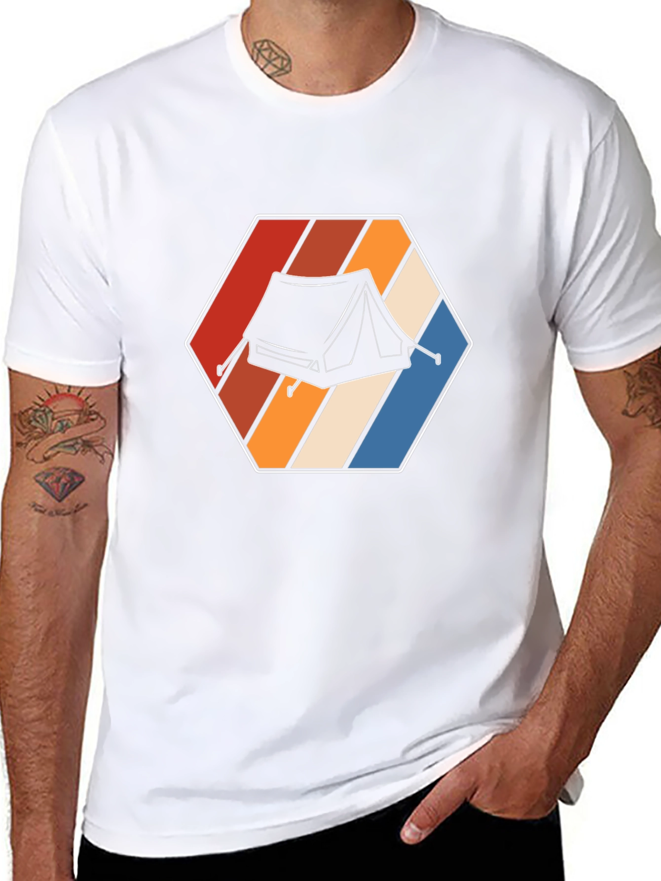 Retro Camping Tent T-Shirt