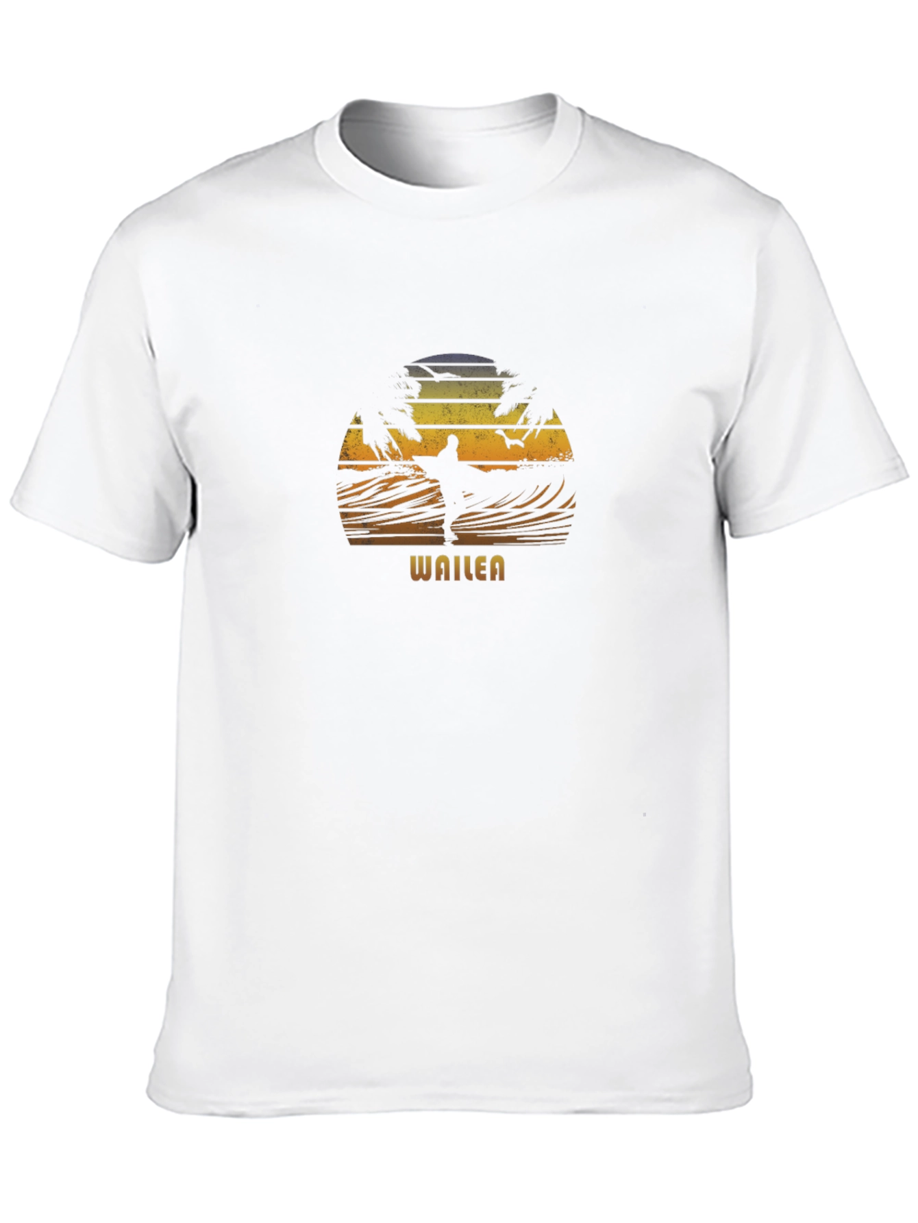 Wailea Surfer Graphic Tee - Retro Style