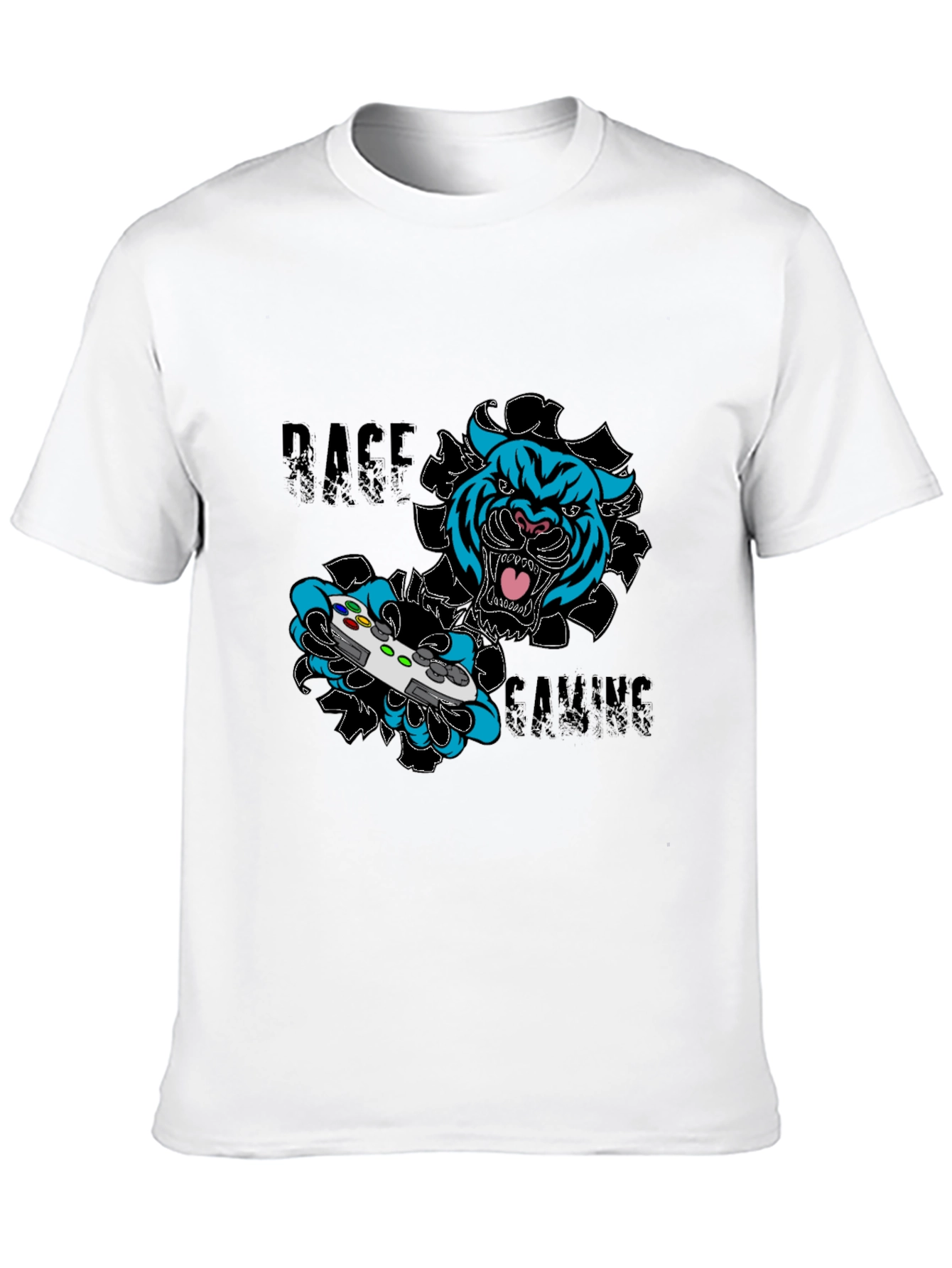 Rage Gaming T-Shirt - Tiger Controller Graphic Tee