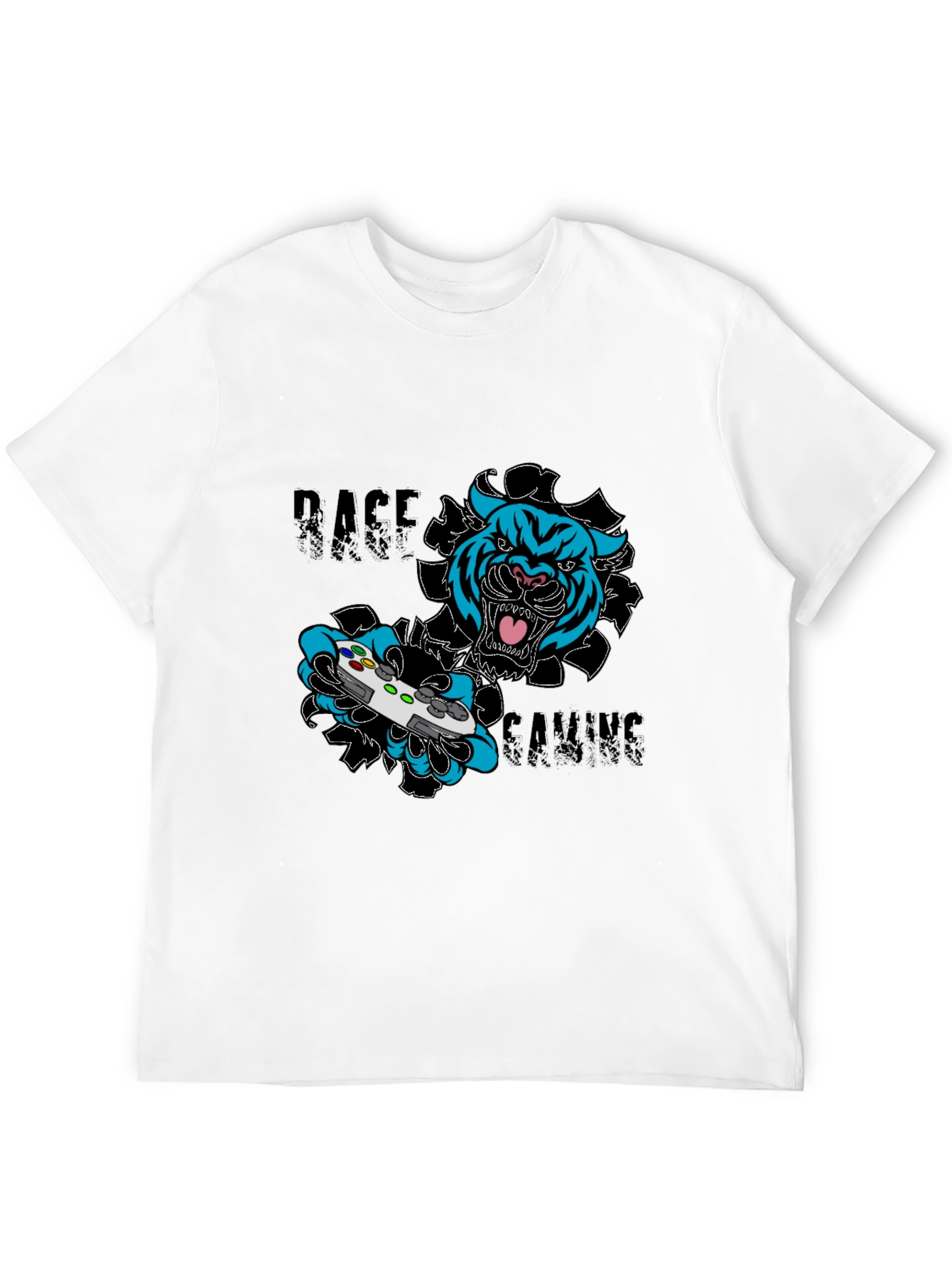 Rage Gaming T-Shirt - Tiger Controller Graphic Tee
