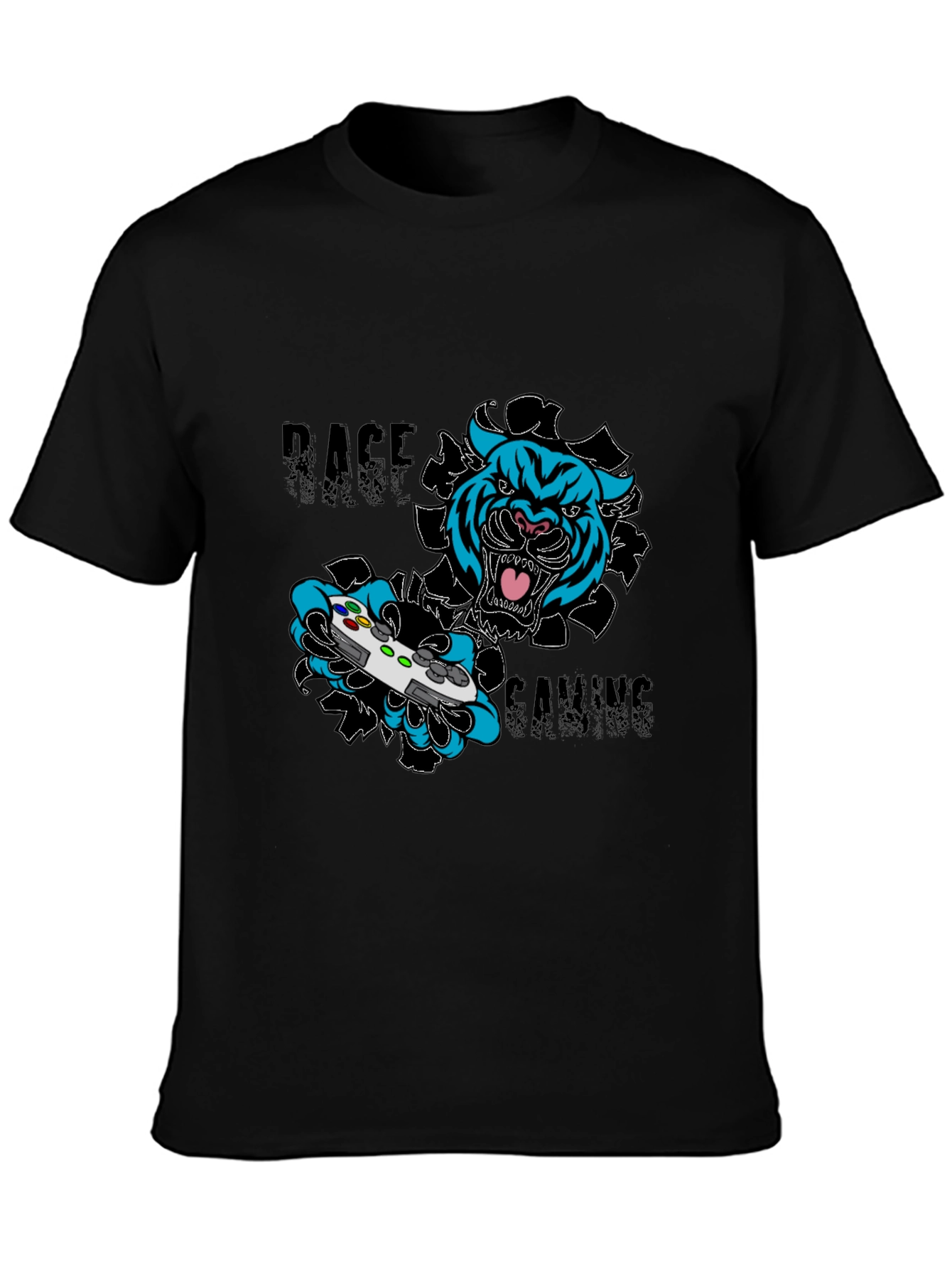Rage Gaming T-Shirt - Tiger Controller Graphic Tee