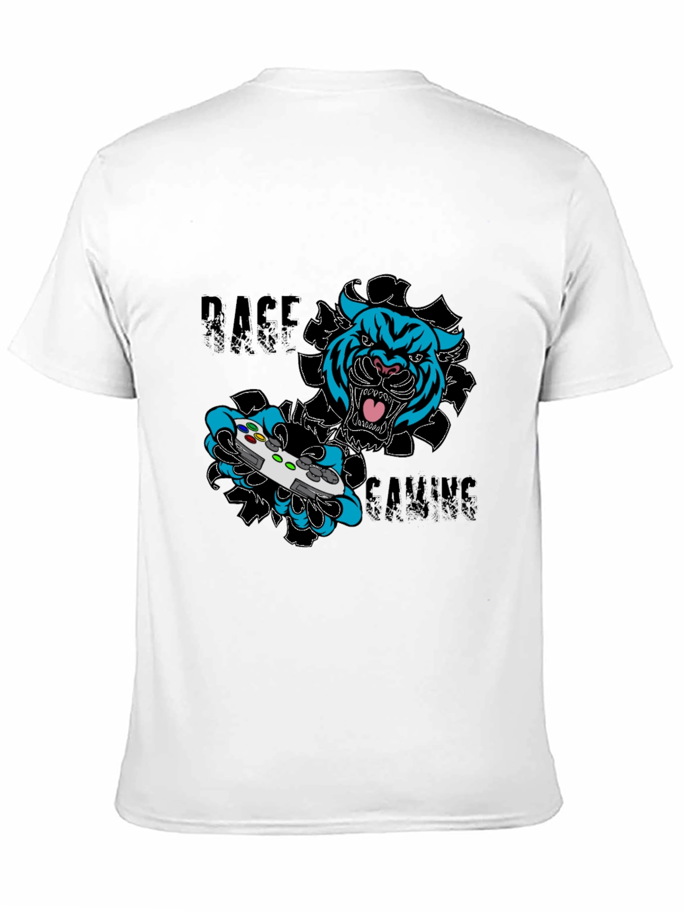 Rage Gaming T-Shirt - Tiger Controller Graphic Tee