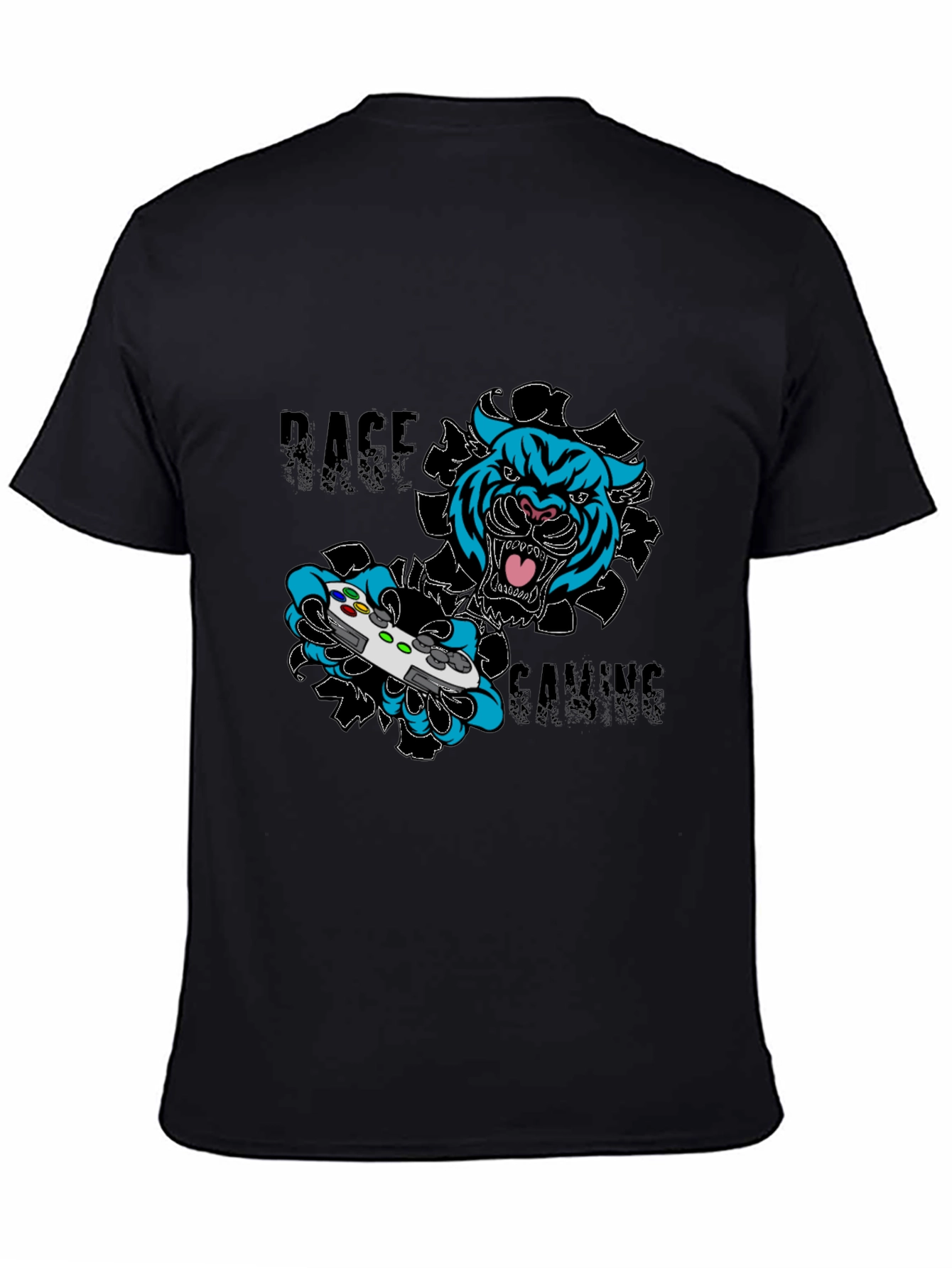 Rage Gaming T-Shirt - Tiger Controller Graphic Tee