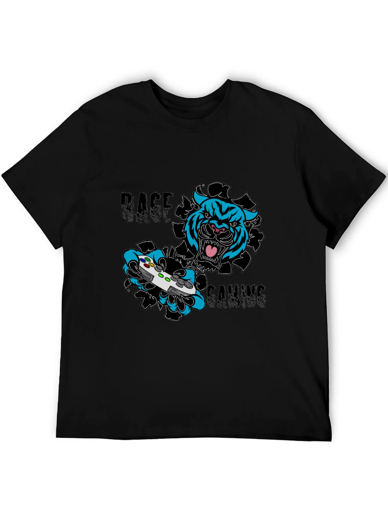 Rage Gaming T-Shirt - Tiger Controller Graphic Tee