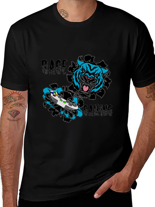 Rage Gaming T-Shirt - Tiger Controller Graphic Tee