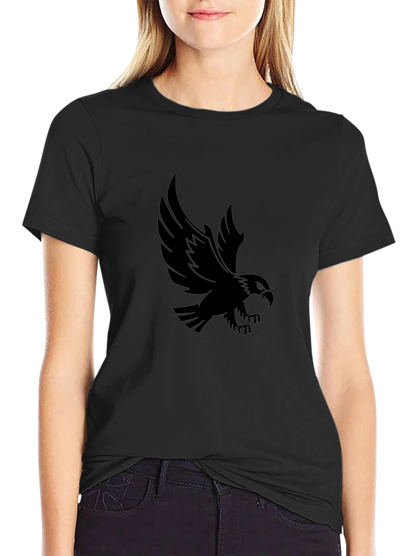 Black Eagle Graphic Tee - Stylish Casual Comfort