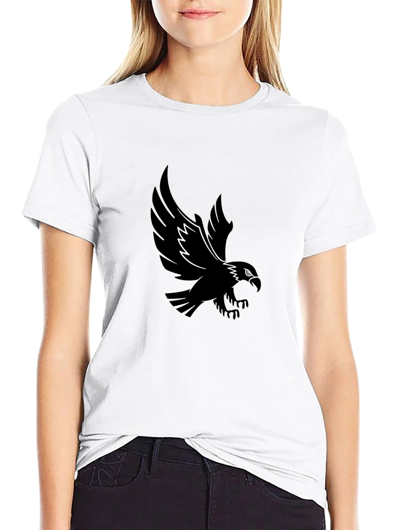 Black Eagle Graphic Tee - Stylish Casual Comfort