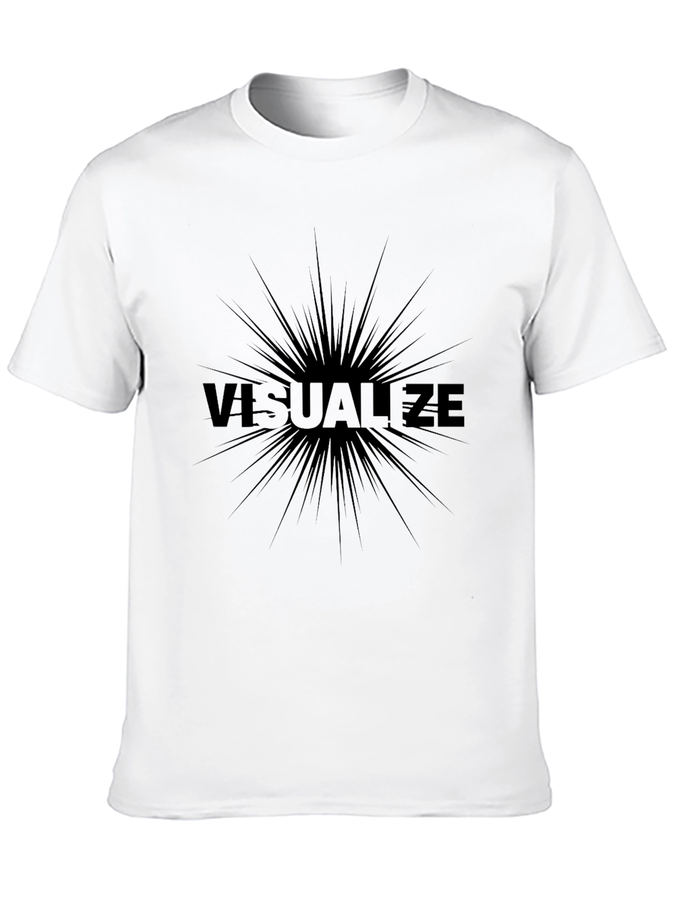 Visualize Graphic T-Shirt - Stylish Black Tee