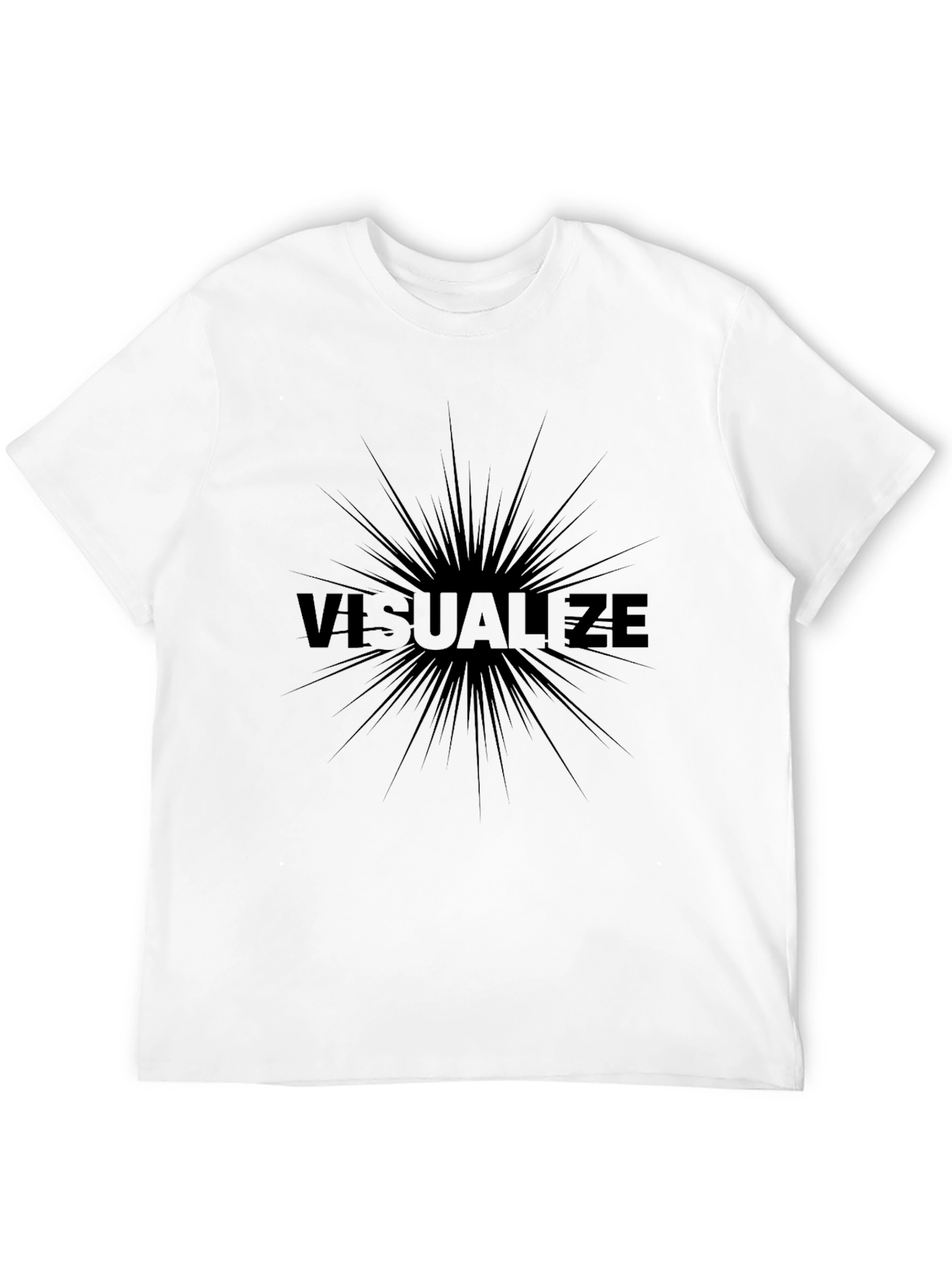 Visualize Graphic T-Shirt - Stylish Black Tee