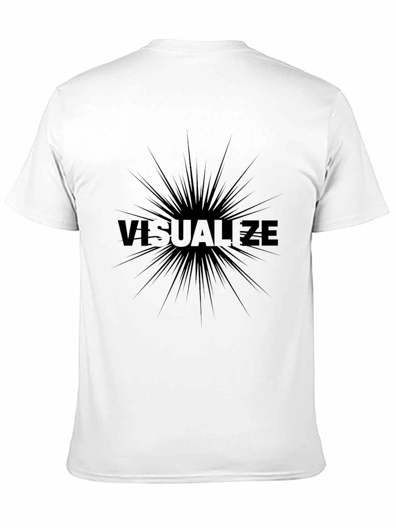 Visualize Graphic T-Shirt - Stylish Black Tee