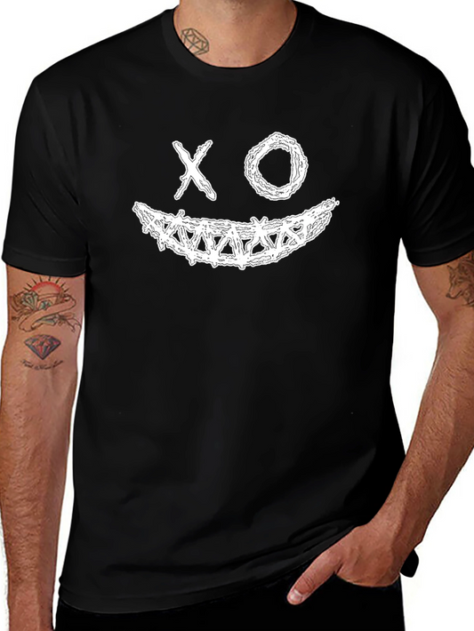XO Smile Black Graphic Tee