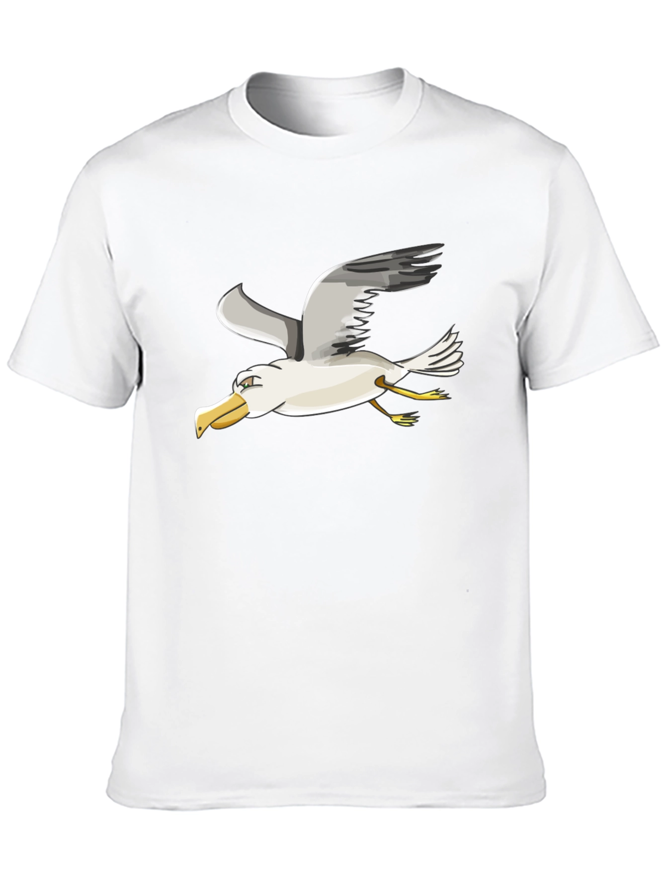 Seagull Graphic Tee - Black Casual Shirt