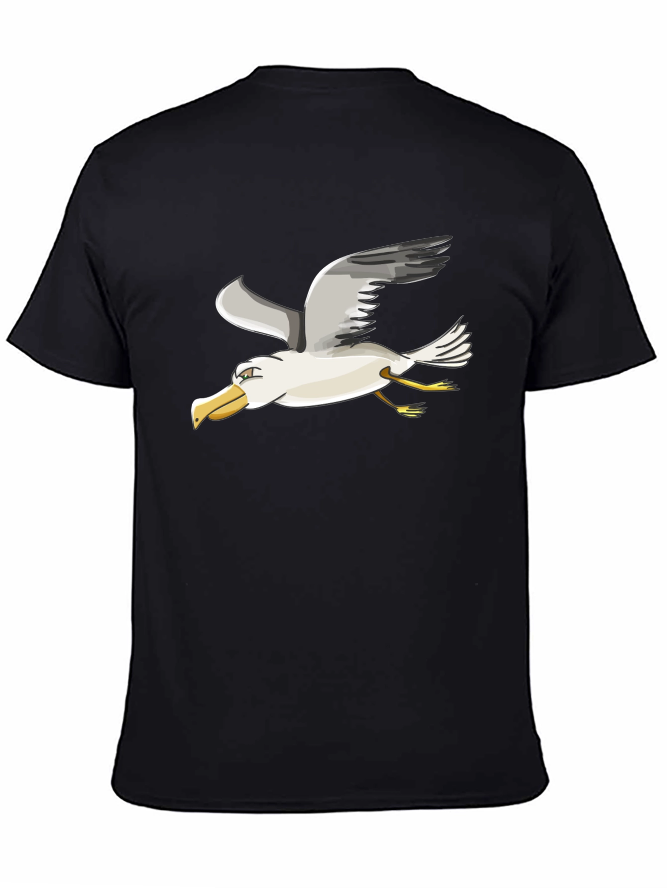 Seagull Graphic Tee - Black Casual Shirt