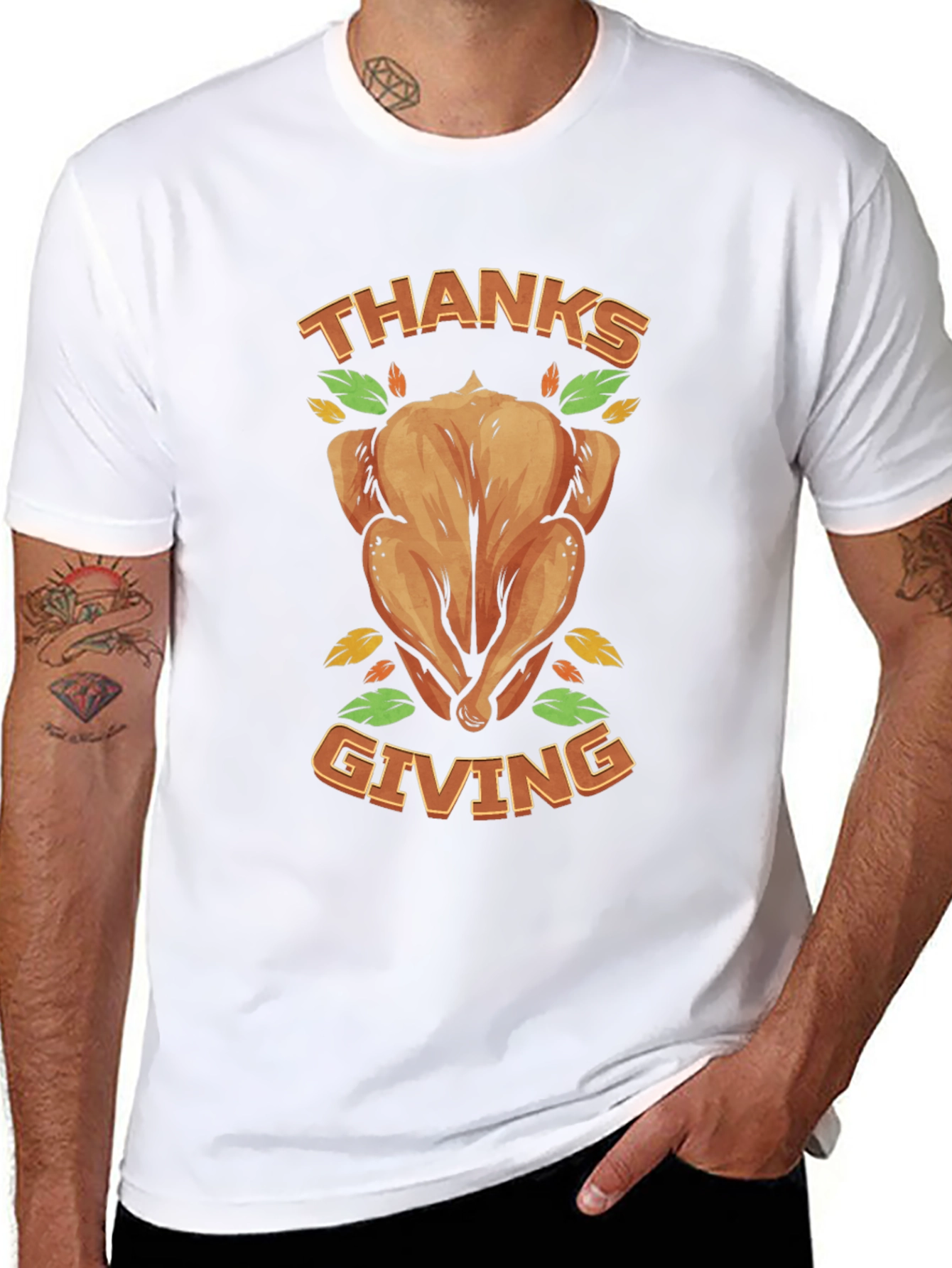 Thanksgiving Turkey Graphic T-Shirt