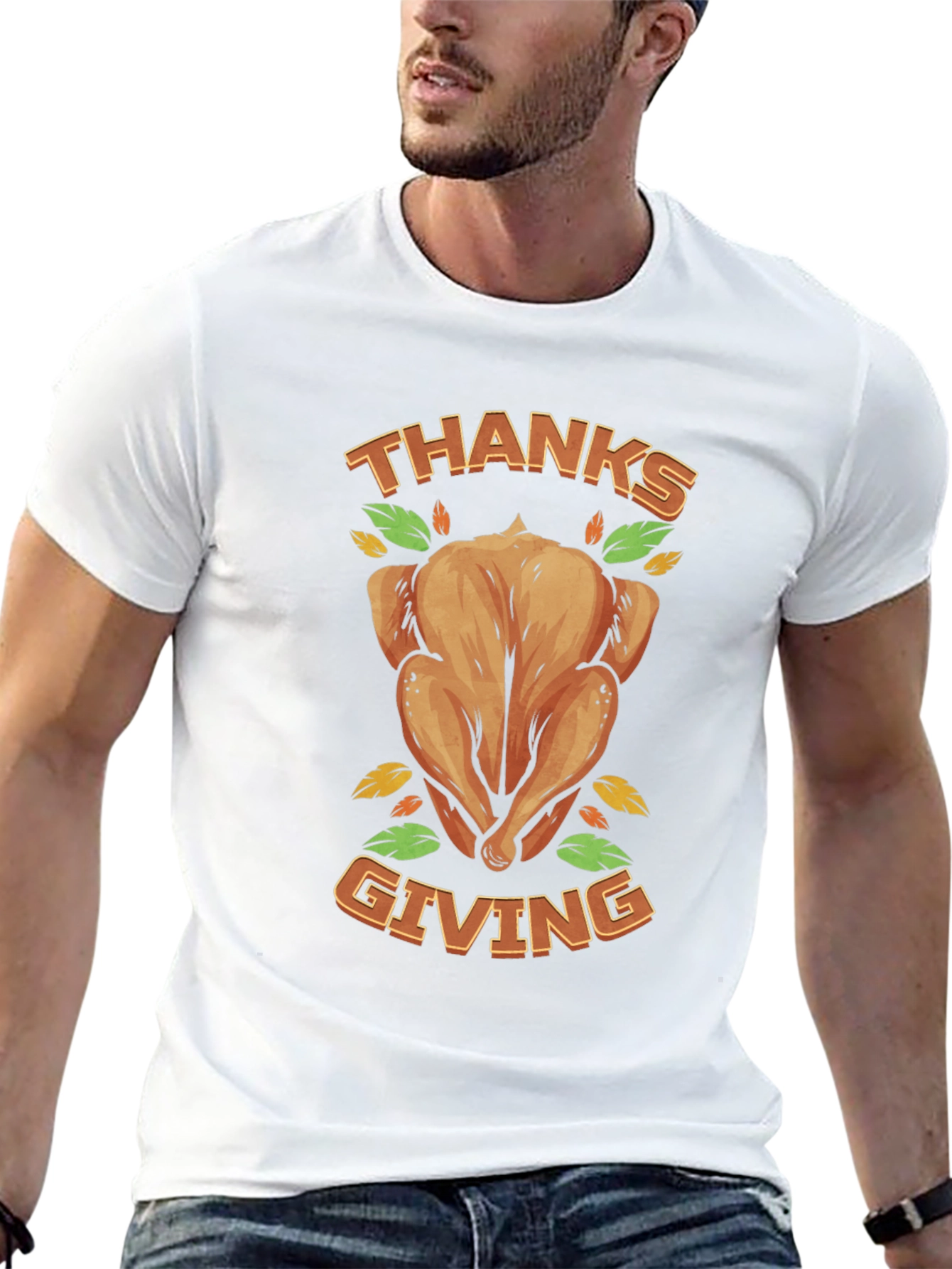 Thanksgiving Turkey Graphic T-Shirt