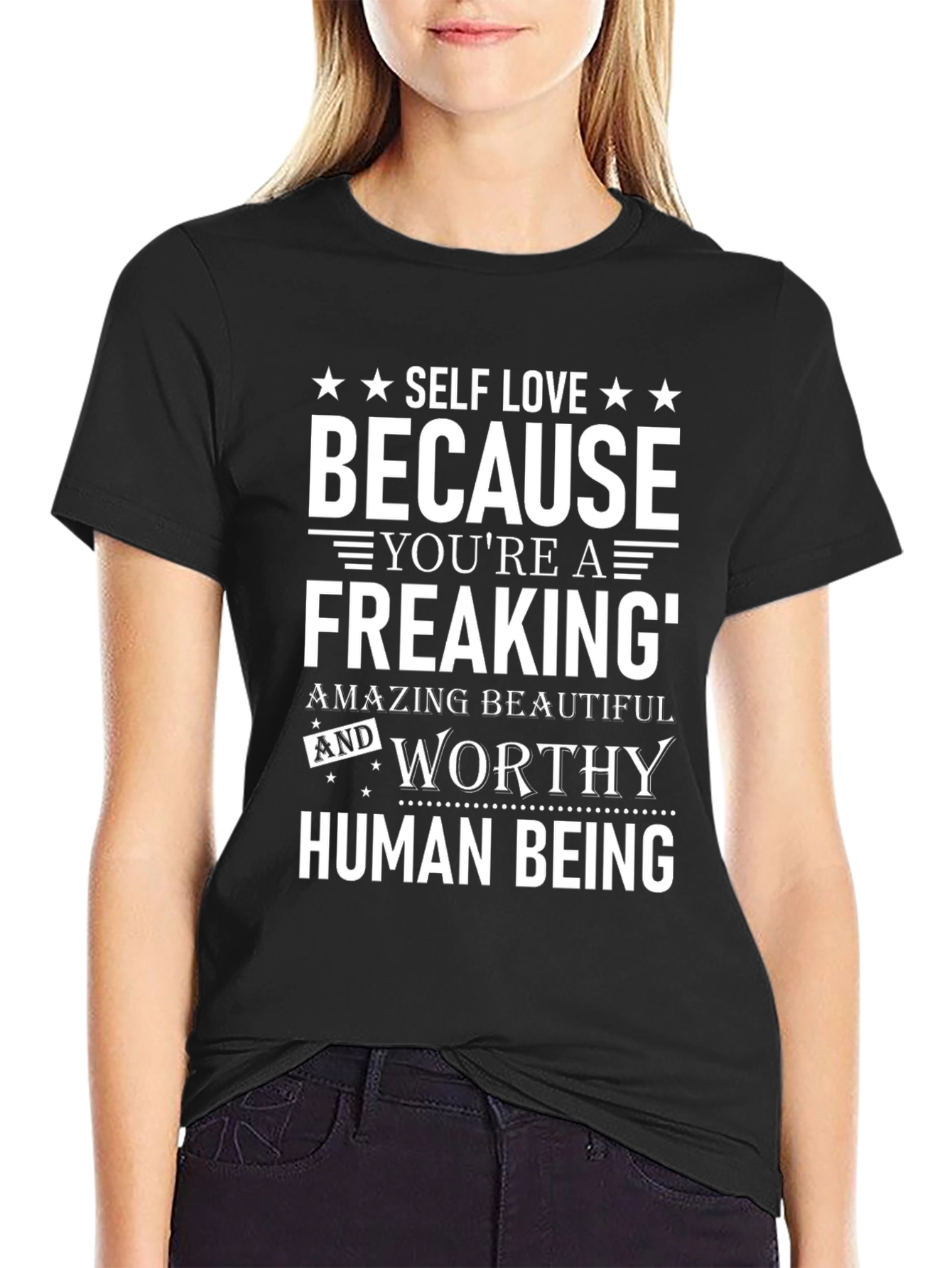 Self Love Motivational Graphic T-Shirt