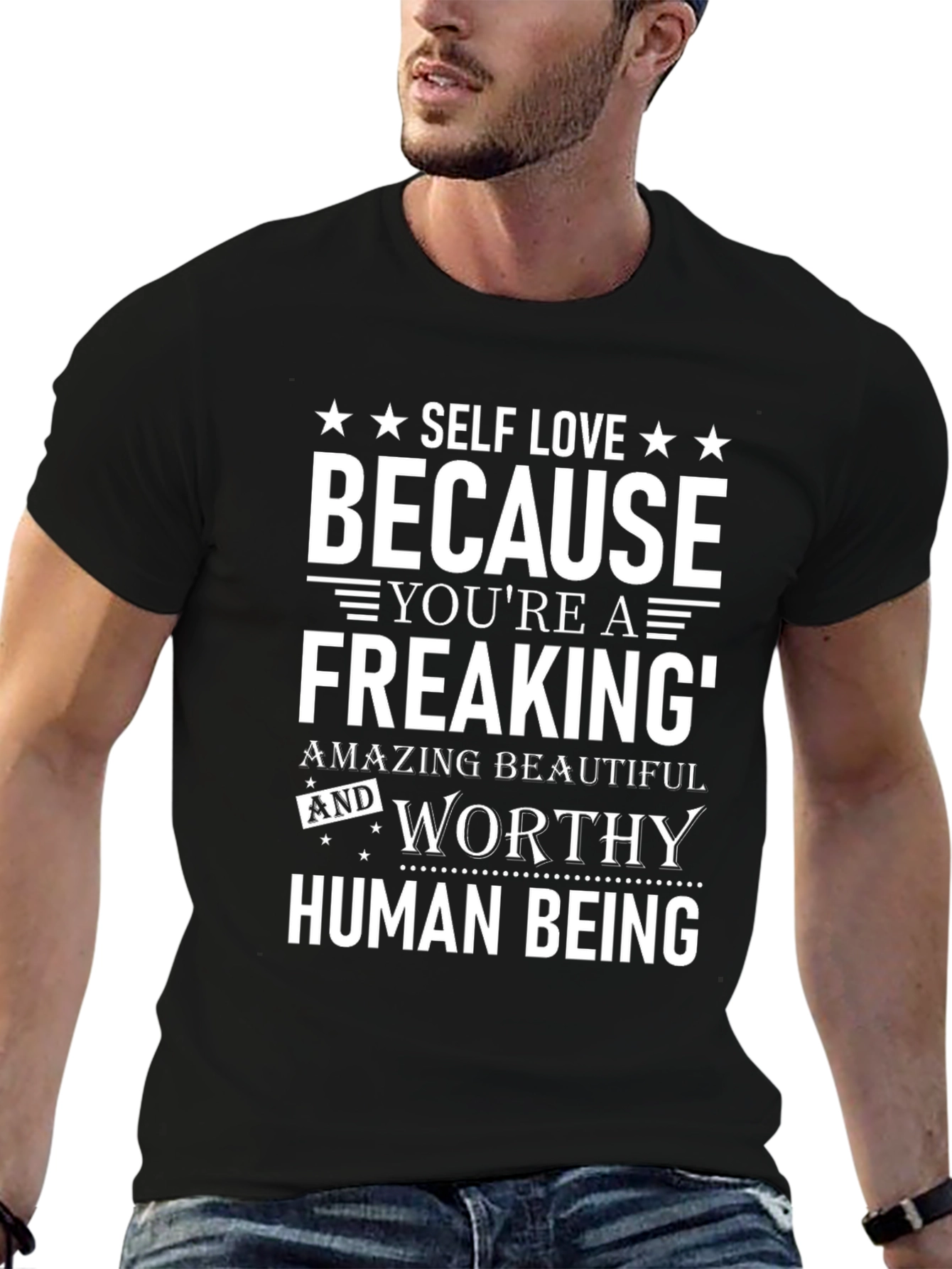 Self Love Motivational Graphic T-Shirt